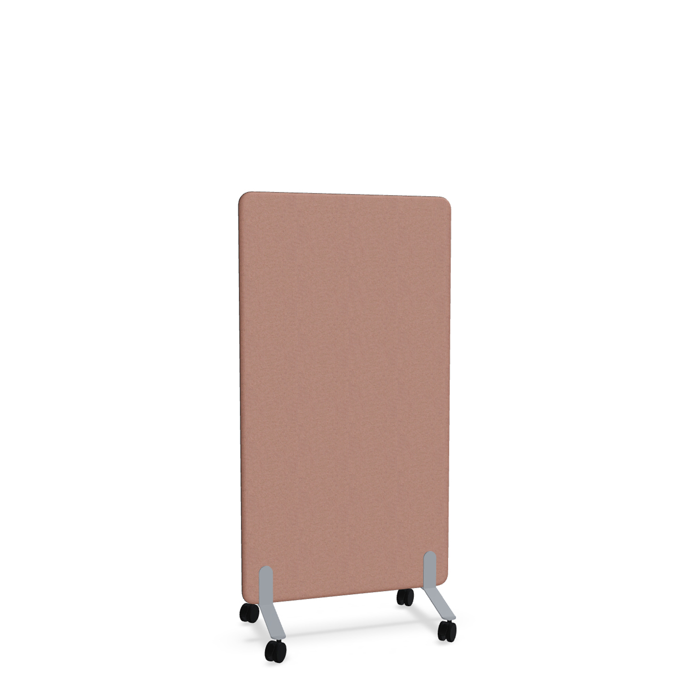 Image of Trennwand Mdd Sonic 80x145 cm, auf Rollen, Rosa/Silbergrau, Neu
