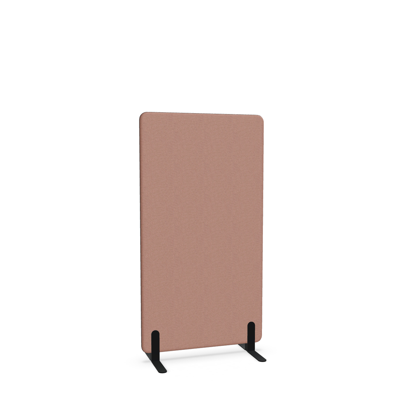 Image of Trennwand Mdd Sonic 80x145 cm, Freistehende Füsse, Rosa/Schwarz, Neu