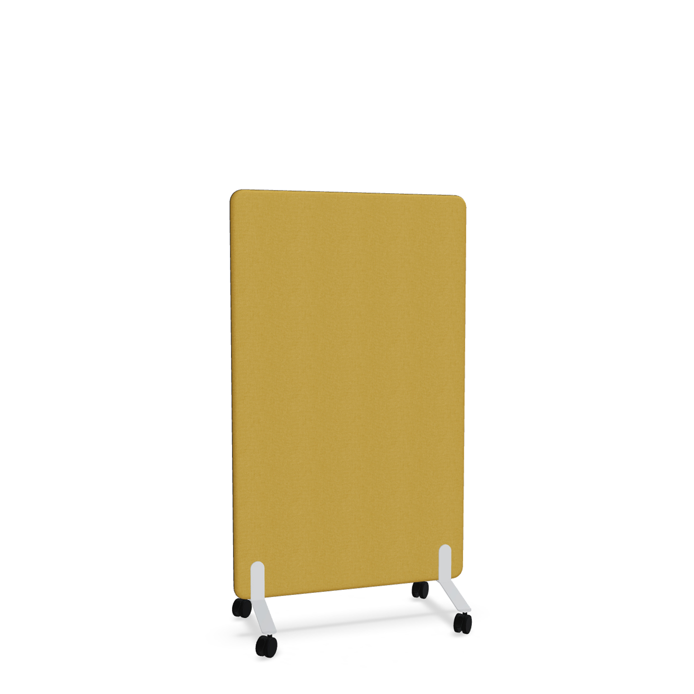 Image of Trennwand Mdd Sonic 90x145 cm, auf Rollen, Gelb/Weiss, Neu
