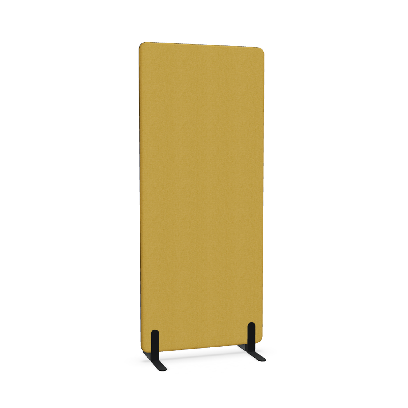 Image of Trennwand Mdd Sonic 80x185 cm, Freistehende Füsse, Gelb/Schwarz, Neu