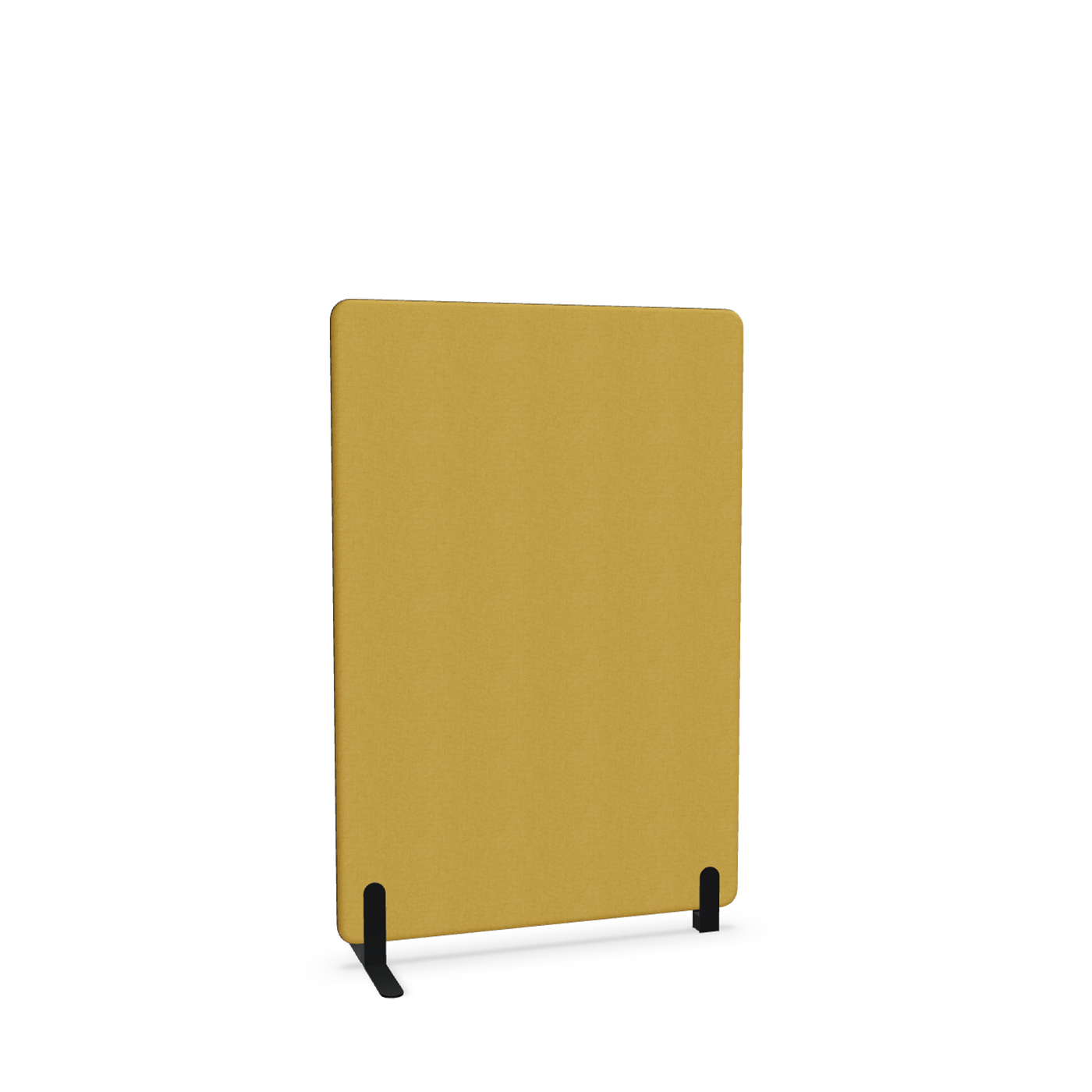 Image of Trennwand Mdd Sonic 100x145 cm, Freistehender Fuss und Distanzfuss, Gelb/Schwarz, Neu