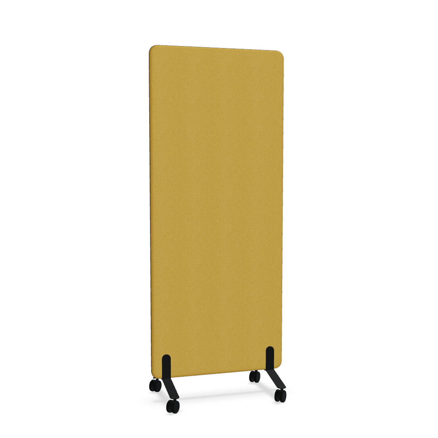 Image of Trennwand Mdd Sonic 80x185 cm, auf Rollen, Gelb/Schwarz, Neu
