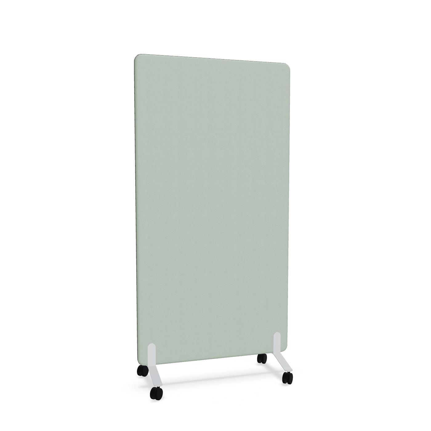 Image of Trennwand Mdd Sonic 100x185 cm, auf Rollen, Grün/Weiss, Neu
