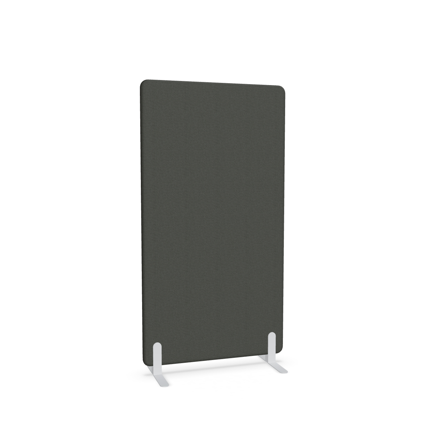 Image of Trennwand Mdd Sonic 90x165 cm, Freistehende Füsse, Schwarz/Weiss, Neu