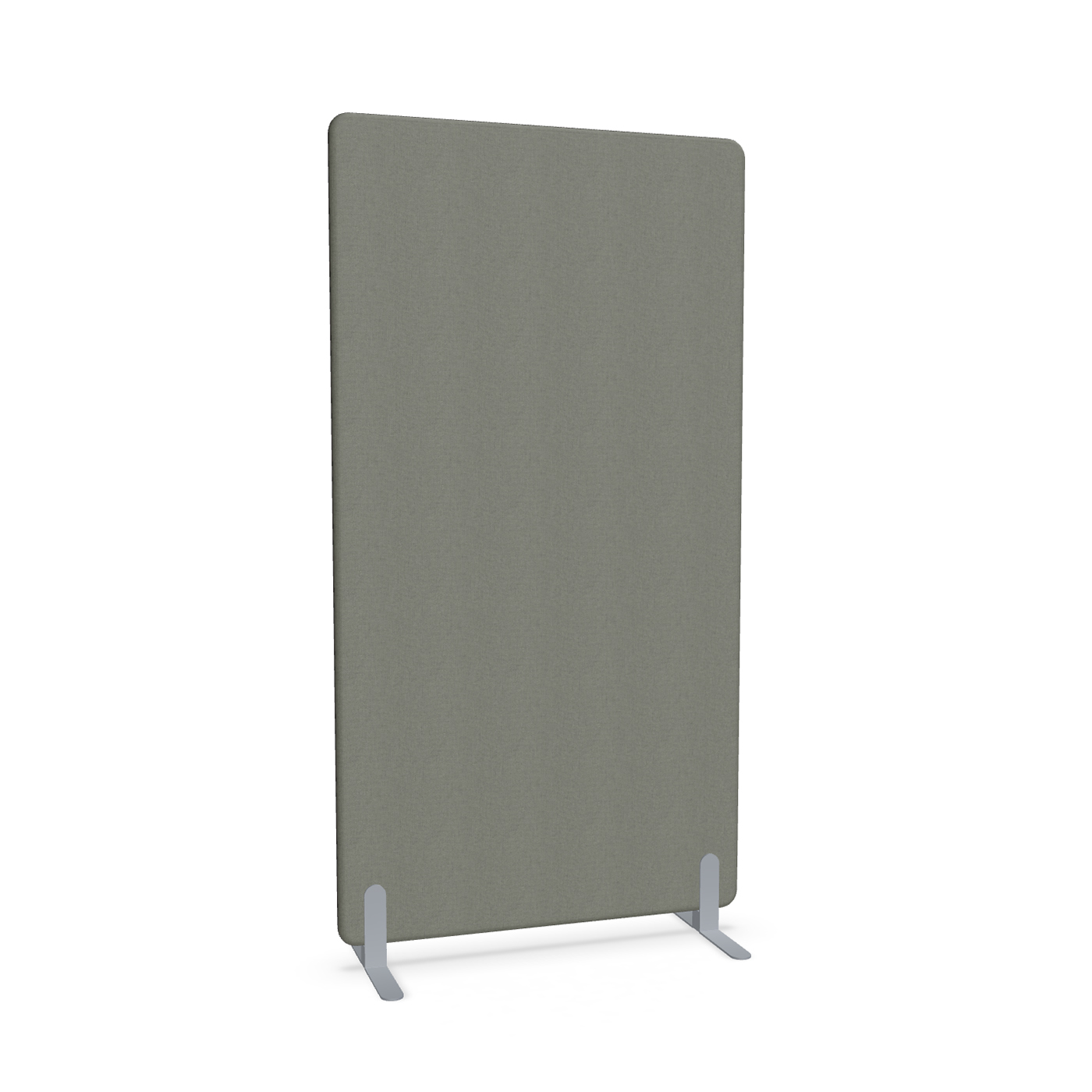 Image of Trennwand Mdd Sonic 100x185 cm, Freistehende Füsse, Anthrazit/Silbergrau, Neu
