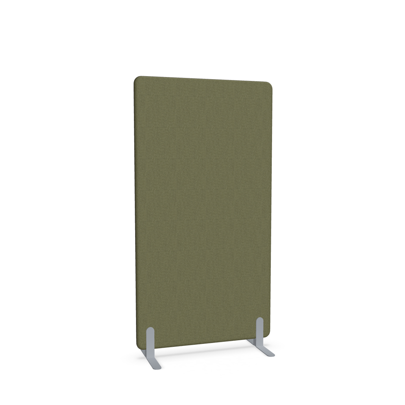 Image of Trennwand Mdd Sonic 90x165 cm, Freistehende Füsse, Olivgrün/Silbergrau, Neu