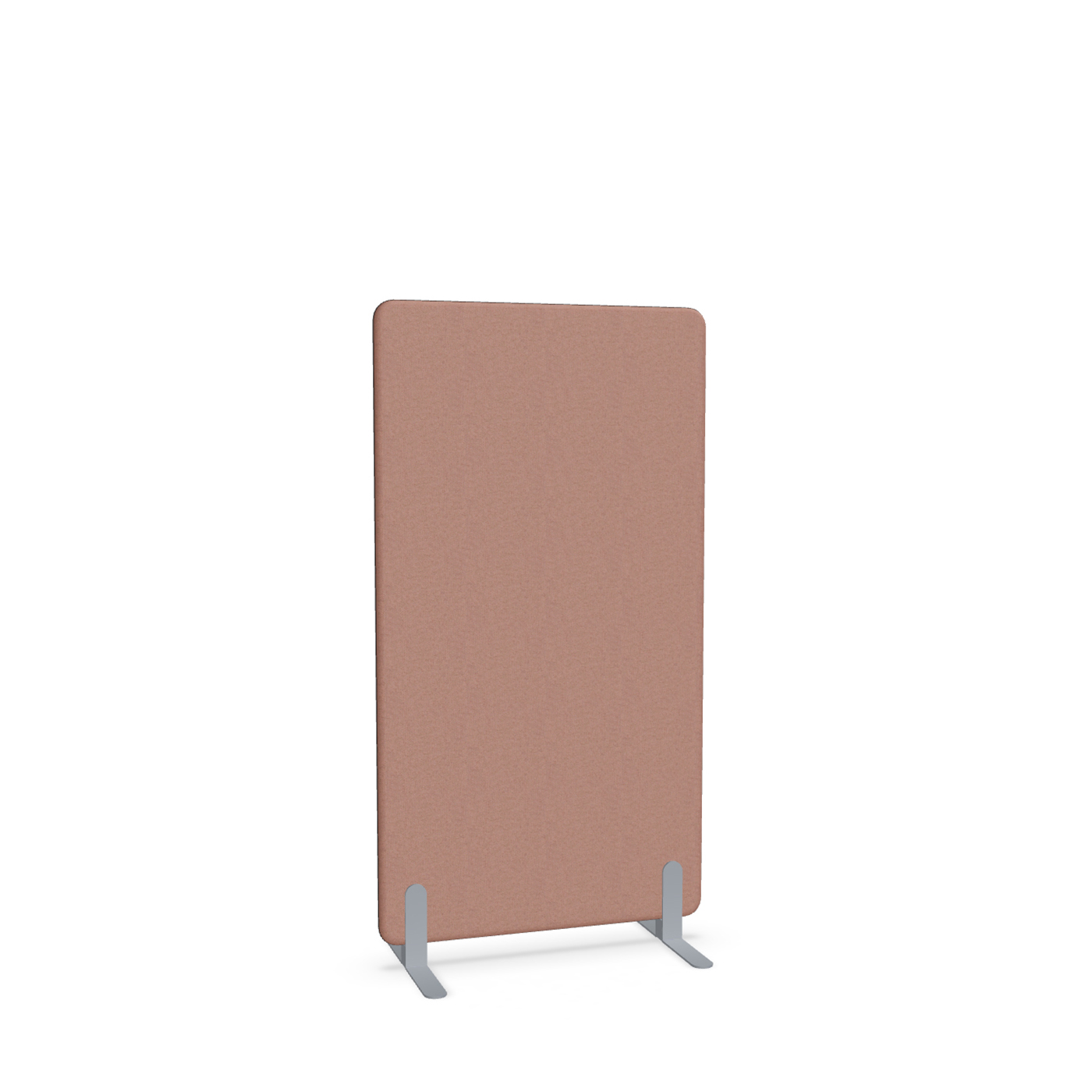 Image of Trennwand Mdd Sonic 80x145 cm, Freistehende Füsse, Rosa/Silbergrau, Neu