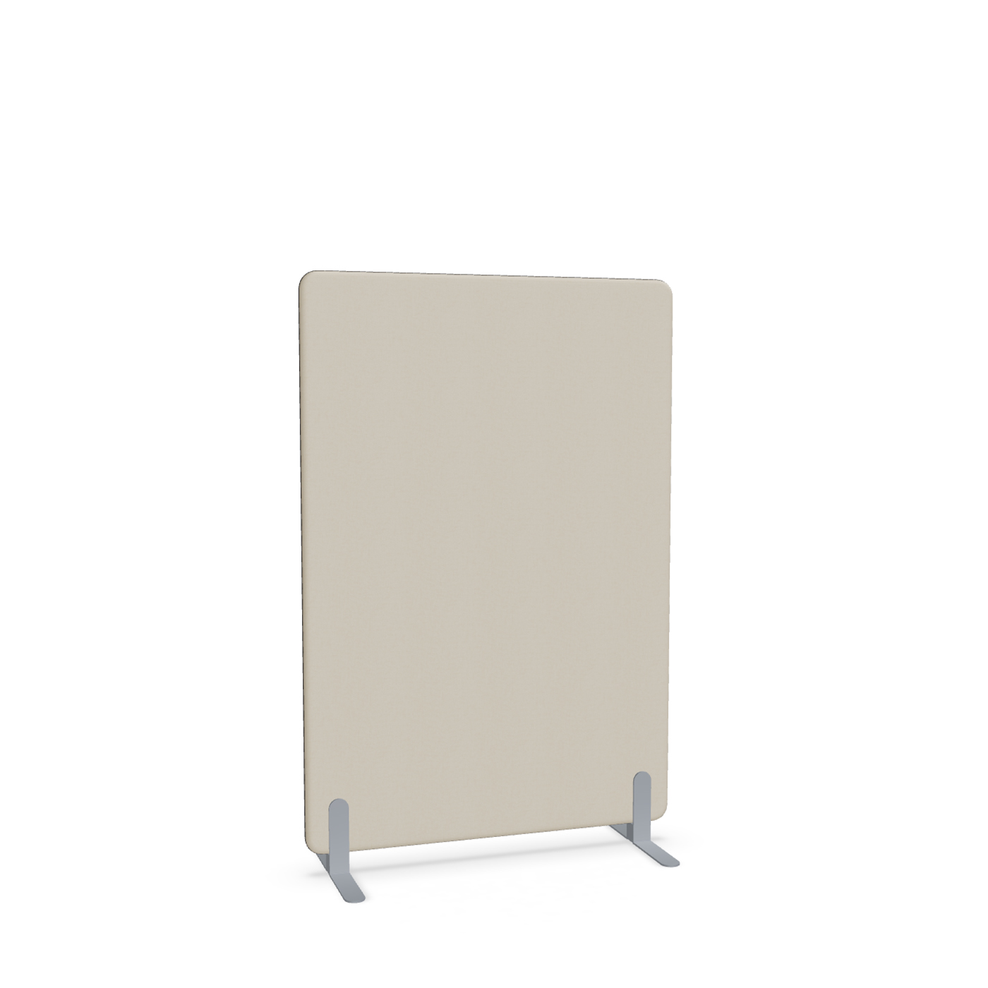 Image of Trennwand Mdd Sonic 100x145 cm, Freistehende Füsse, Beige/Silbergrau, Neu