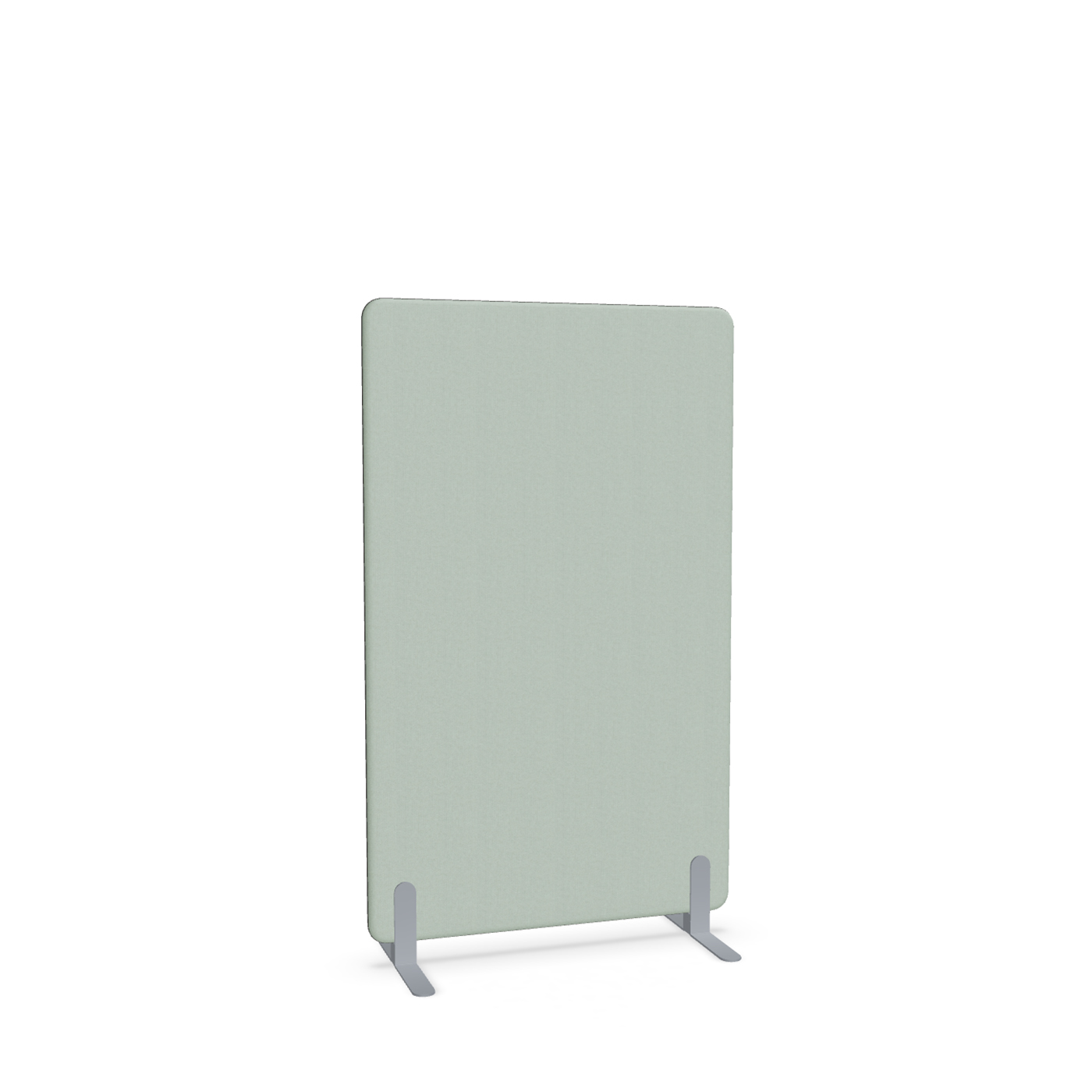 Image of Trennwand Mdd Sonic 90x145 cm, Freistehende Füsse, Grün/Silbergrau, Neu