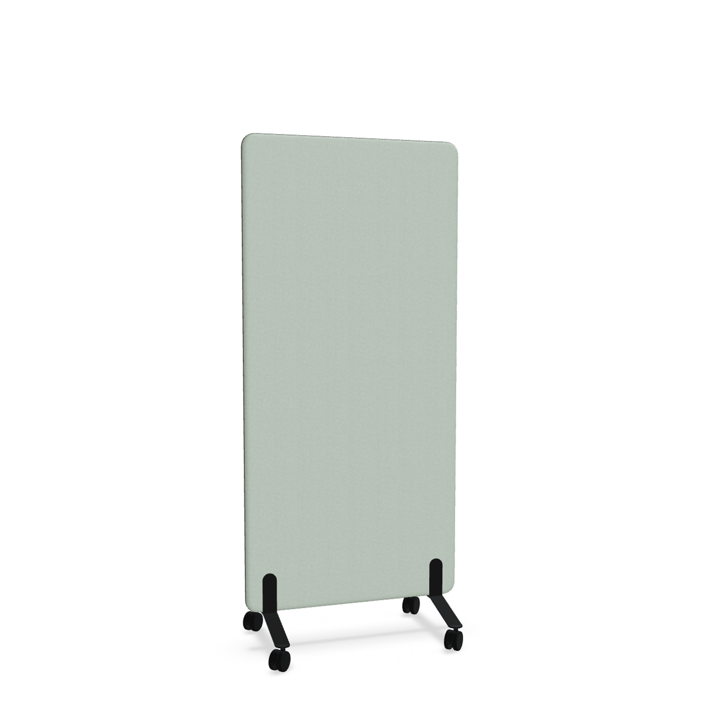 Image of Trennwand Mdd Sonic 80x165 cm, auf Rollen, Grün/Schwarz, Neu
