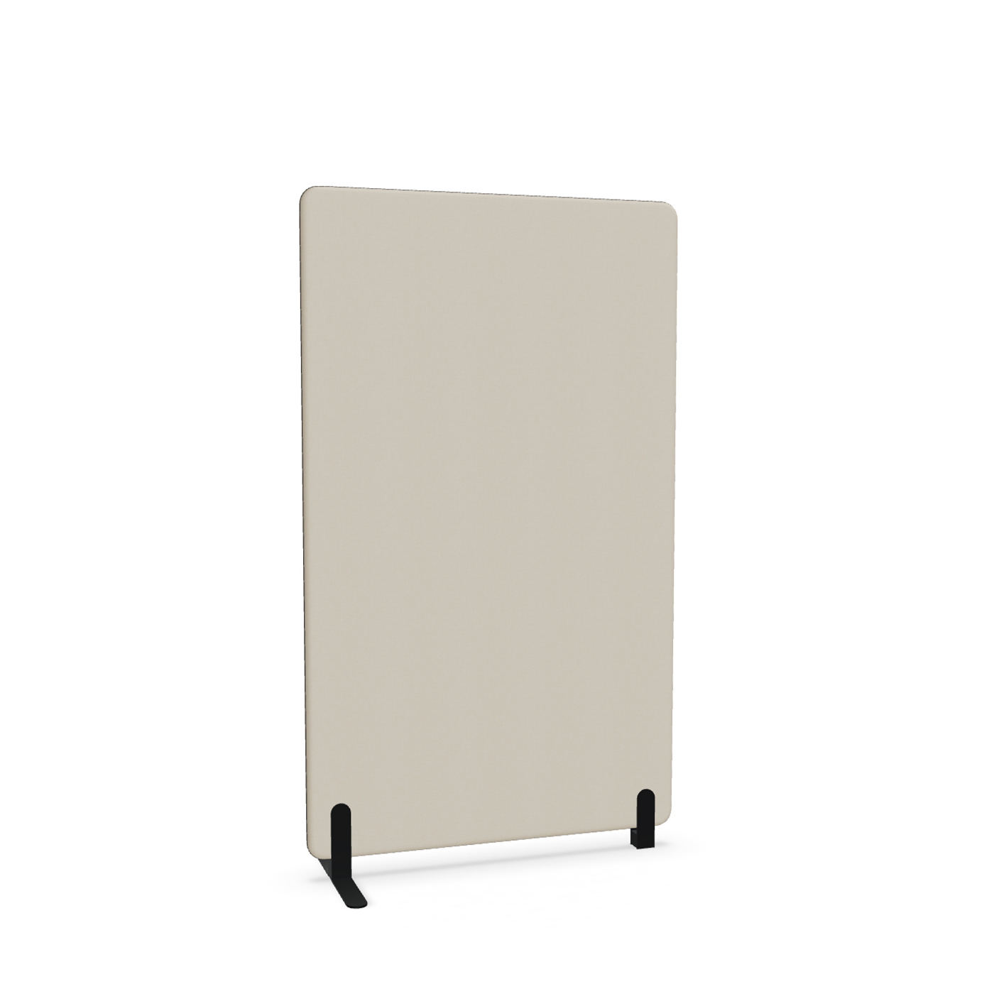 Image of Trennwand Mdd Sonic 100x165 cm, Freistehender Fuss und Distanzfuss, Beige/Schwarz, Neu