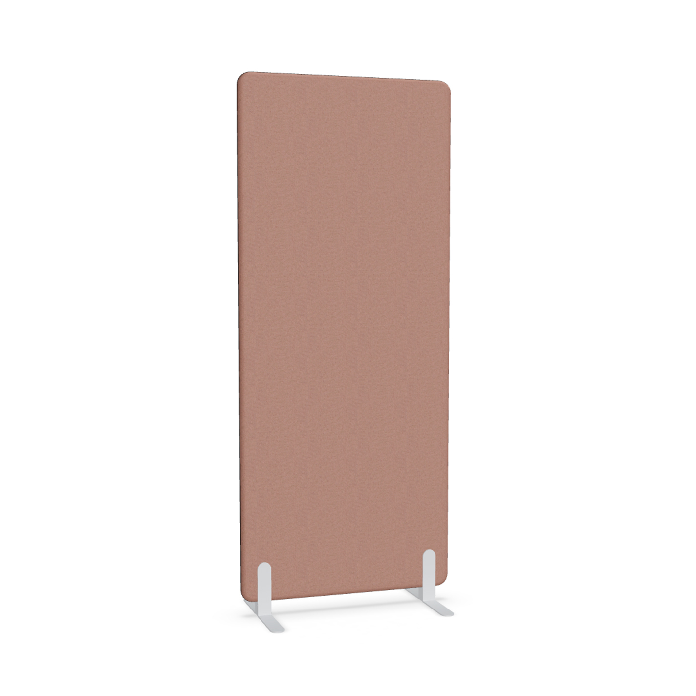 Image of Trennwand Mdd Sonic 80x185 cm, Freistehende Füsse, Rosa/Weiss, Neu