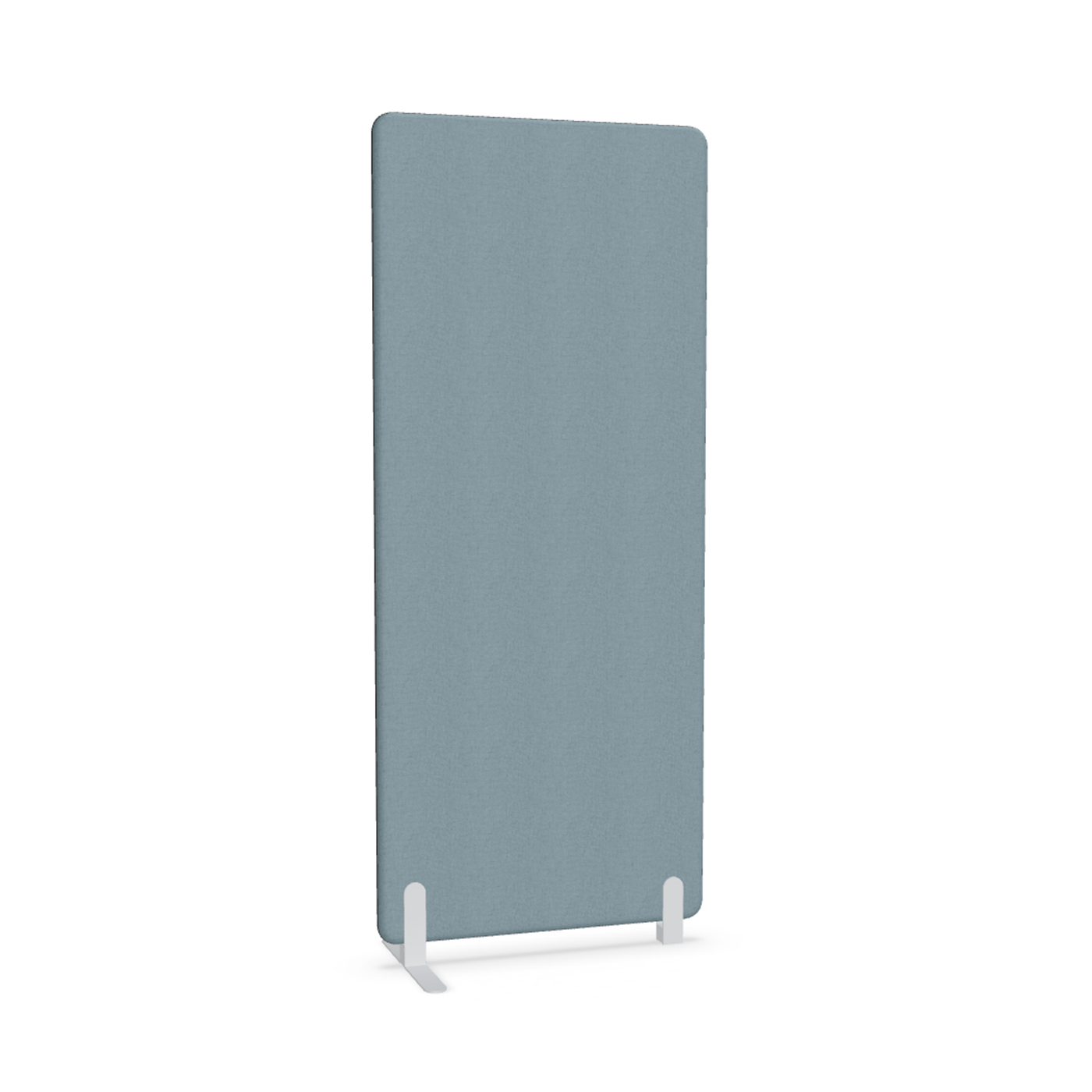 Image of Trennwand Mdd Sonic 80x185 cm, Freistehender Fuss und Distanzfuss, Blau/Weiss, Neu
