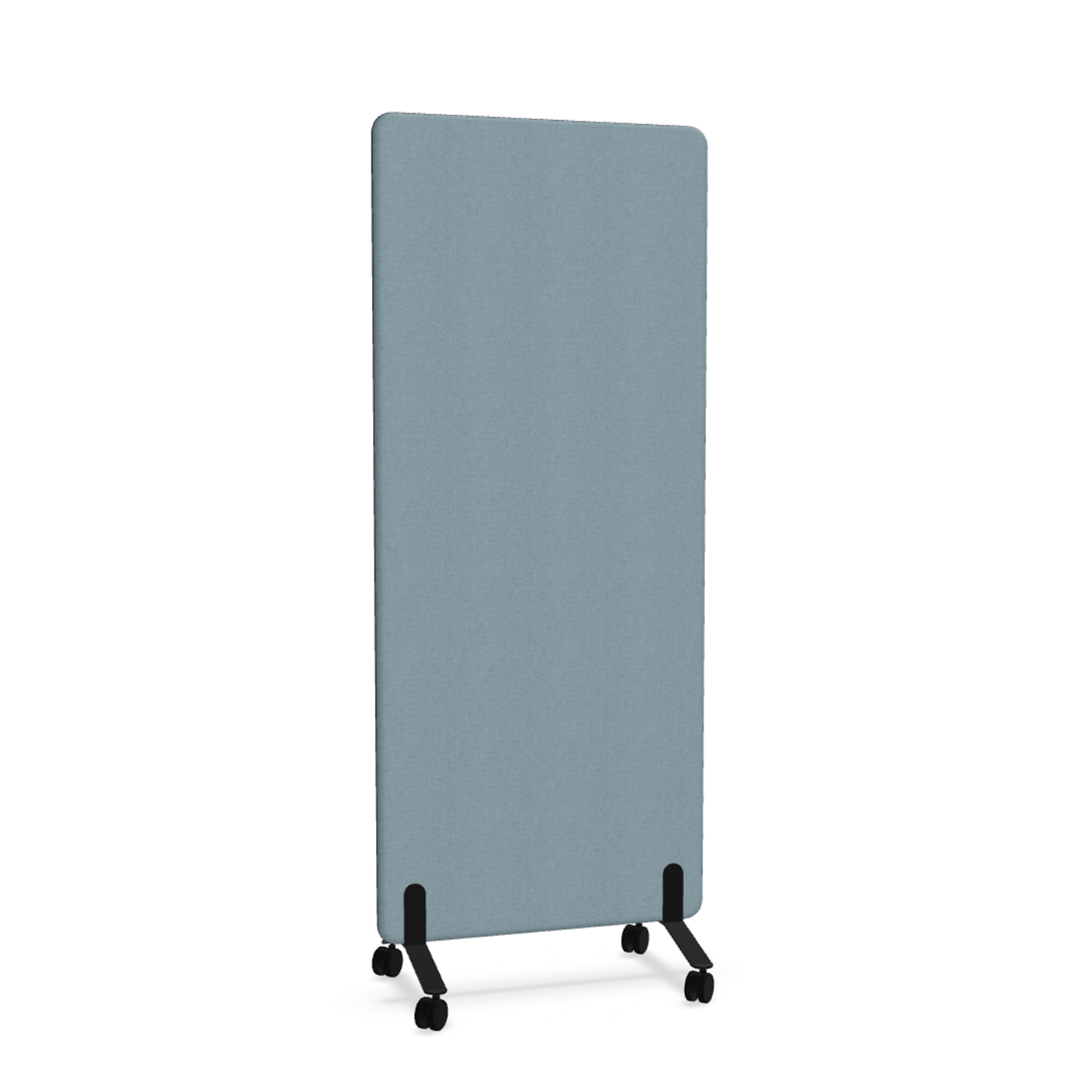 Image of Trennwand Mdd Sonic 80x185 cm, auf Rollen, Blau/Schwarz, Neu