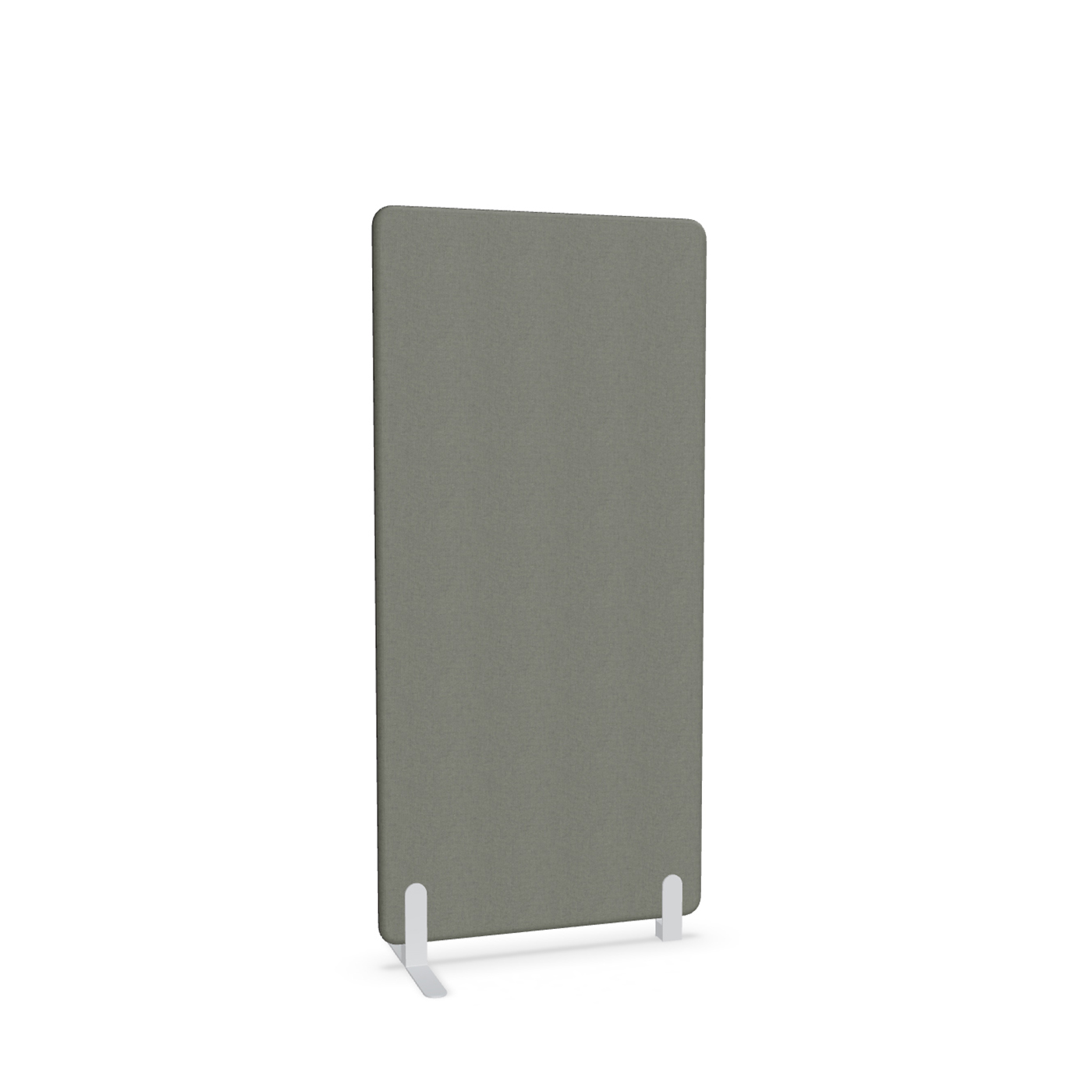 Image of Trennwand Mdd Sonic 80x165 cm, Freistehender Fuss und Distanzfuss, Anthrazit/Weiss, Neu