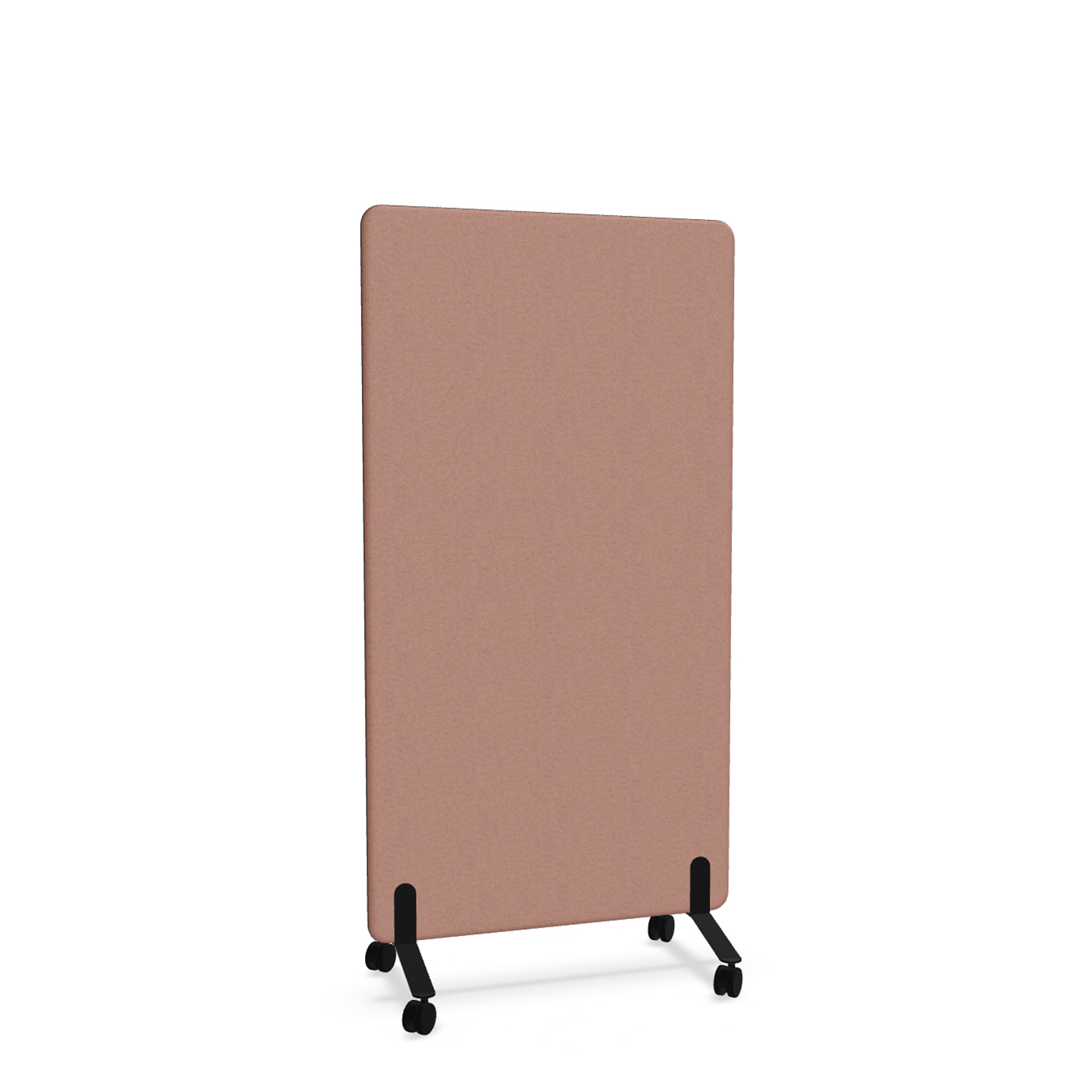 Image of Trennwand Mdd Sonic 90x165 cm, auf Rollen, Rosa/Schwarz, Neu