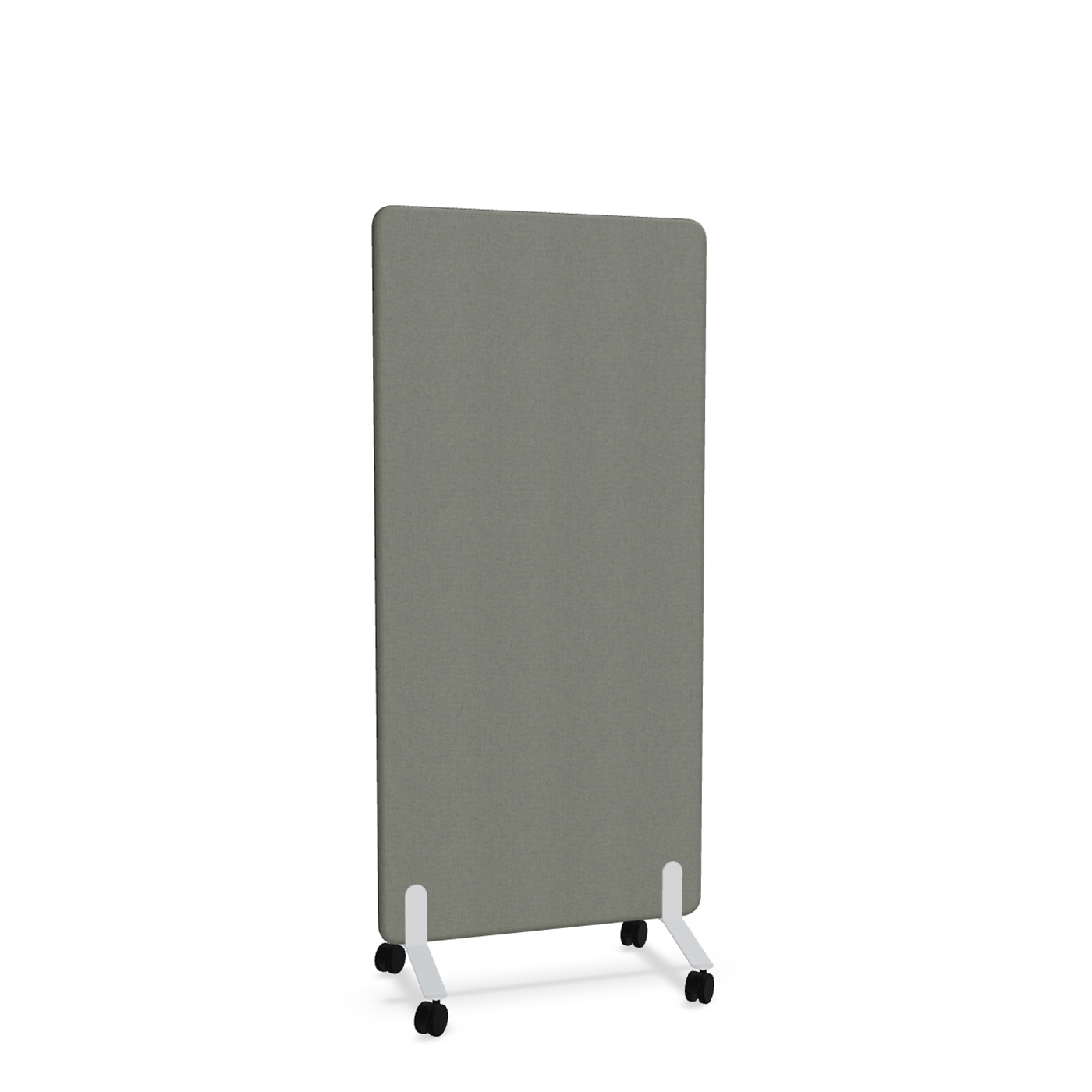 Image of Trennwand Mdd Sonic 80x165 cm, auf Rollen, Anthrazit/Weiss, Neu