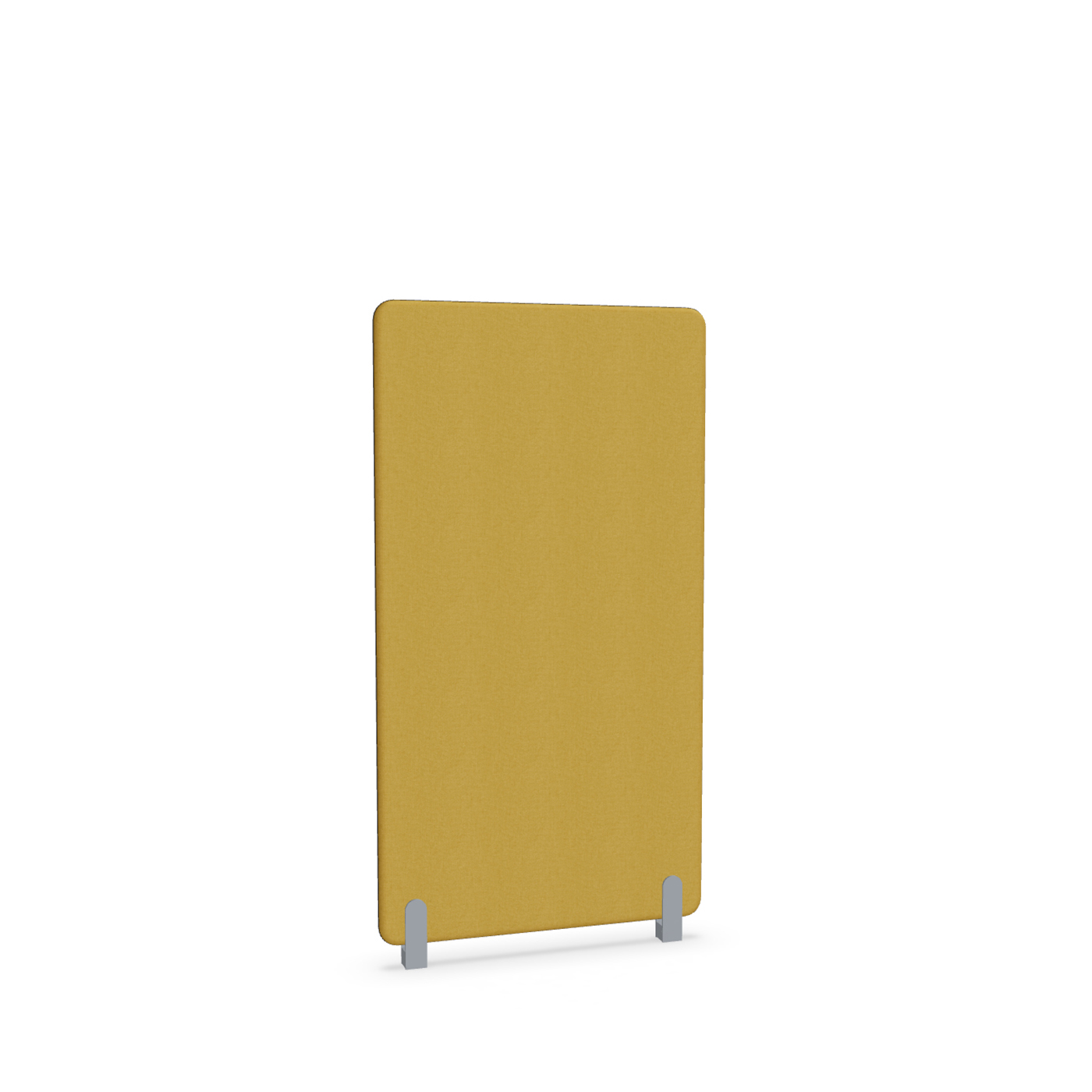 Image of Trennwand Mdd Sonic 80x145 cm, Distanzfüsse, Gelb/Silbergrau, Neu