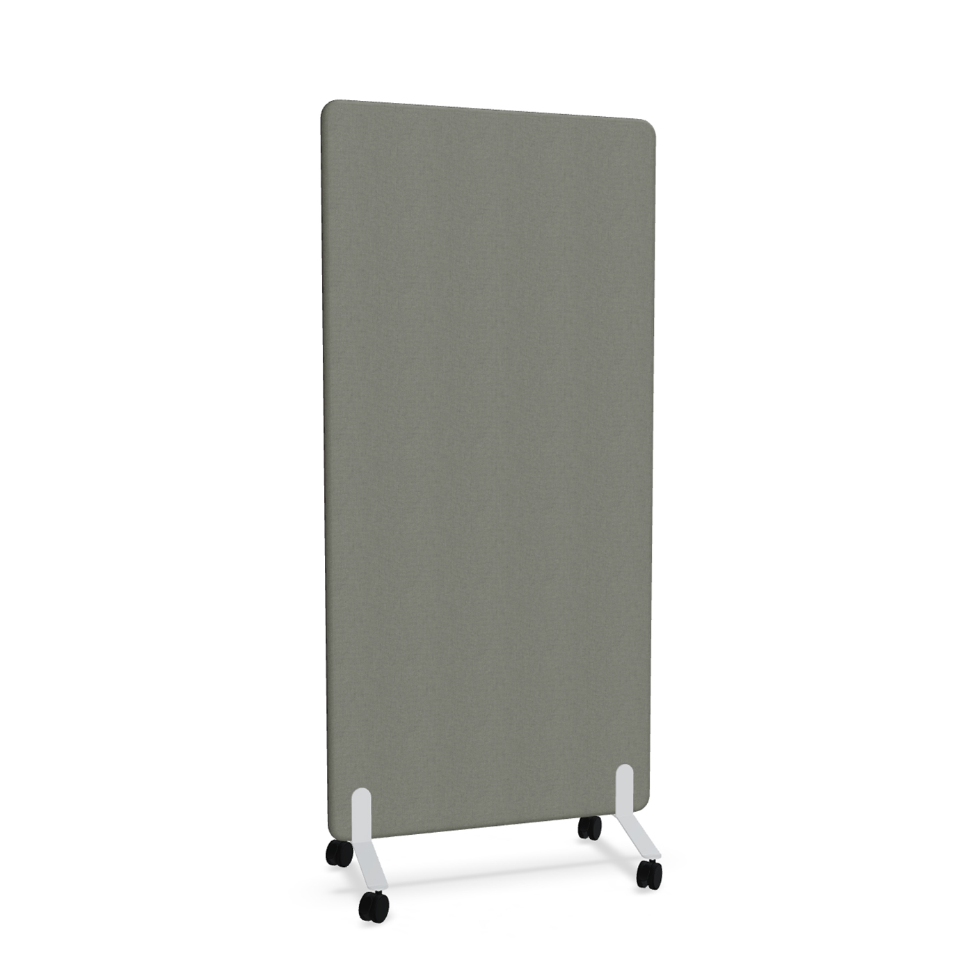 Image of Trennwand Mdd Sonic 90x185 cm, auf Rollen, Anthrazit/Weiss, Neu