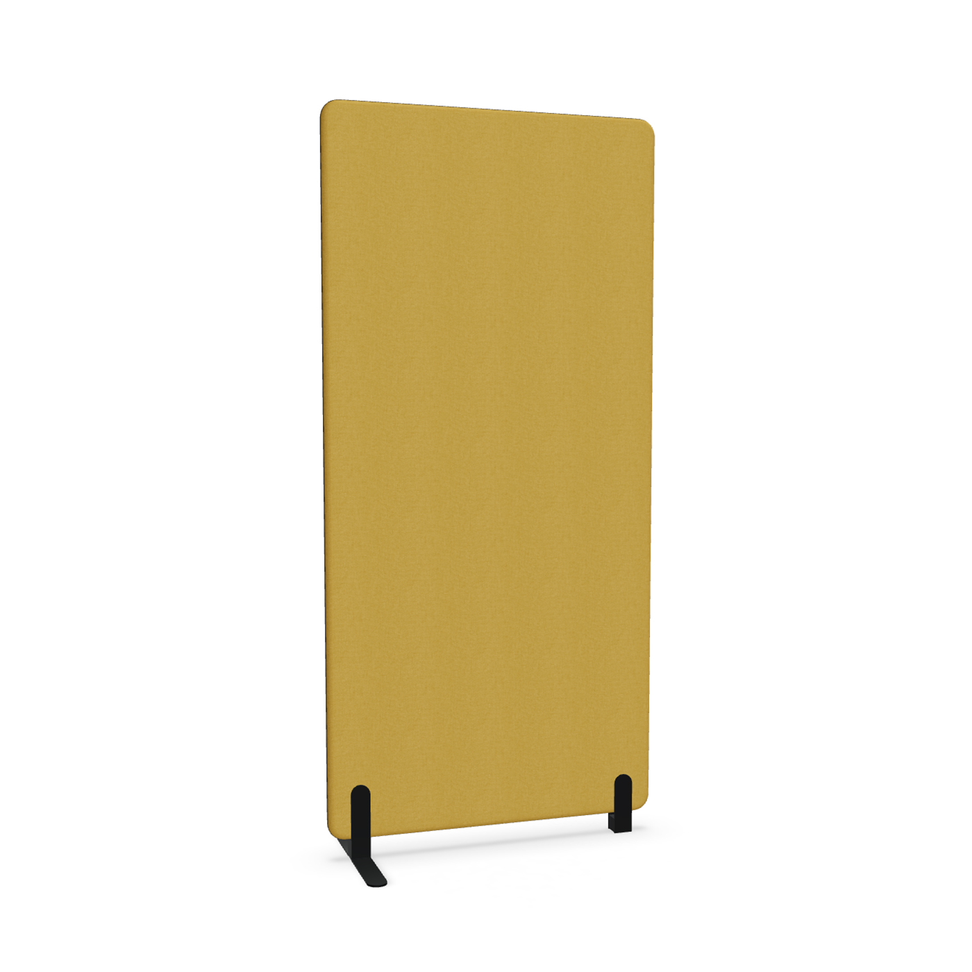 Image of Trennwand Mdd Sonic 90x185 cm, Freistehender Fuss und Distanzfuss, Gelb/Schwarz, Neu