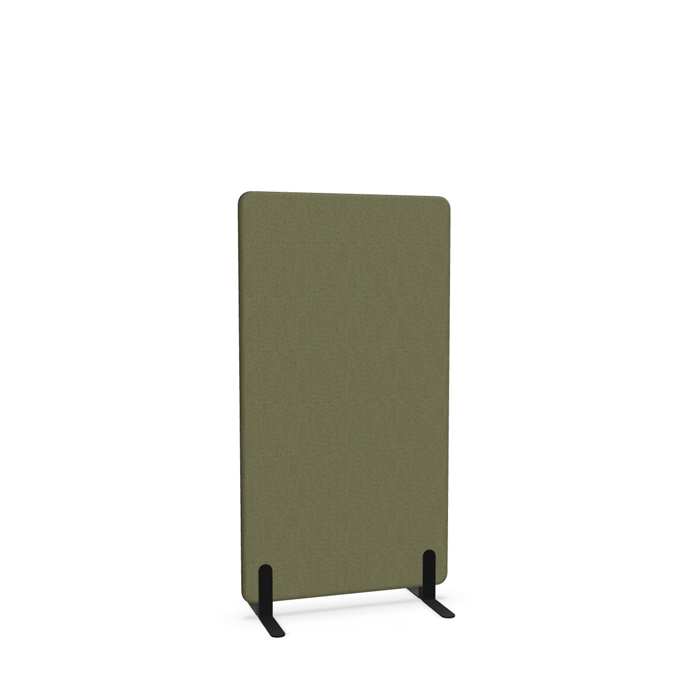 Image of Trennwand Mdd Sonic 80x145 cm, Freistehende Füsse, Olivgrün/Schwarz, Neu