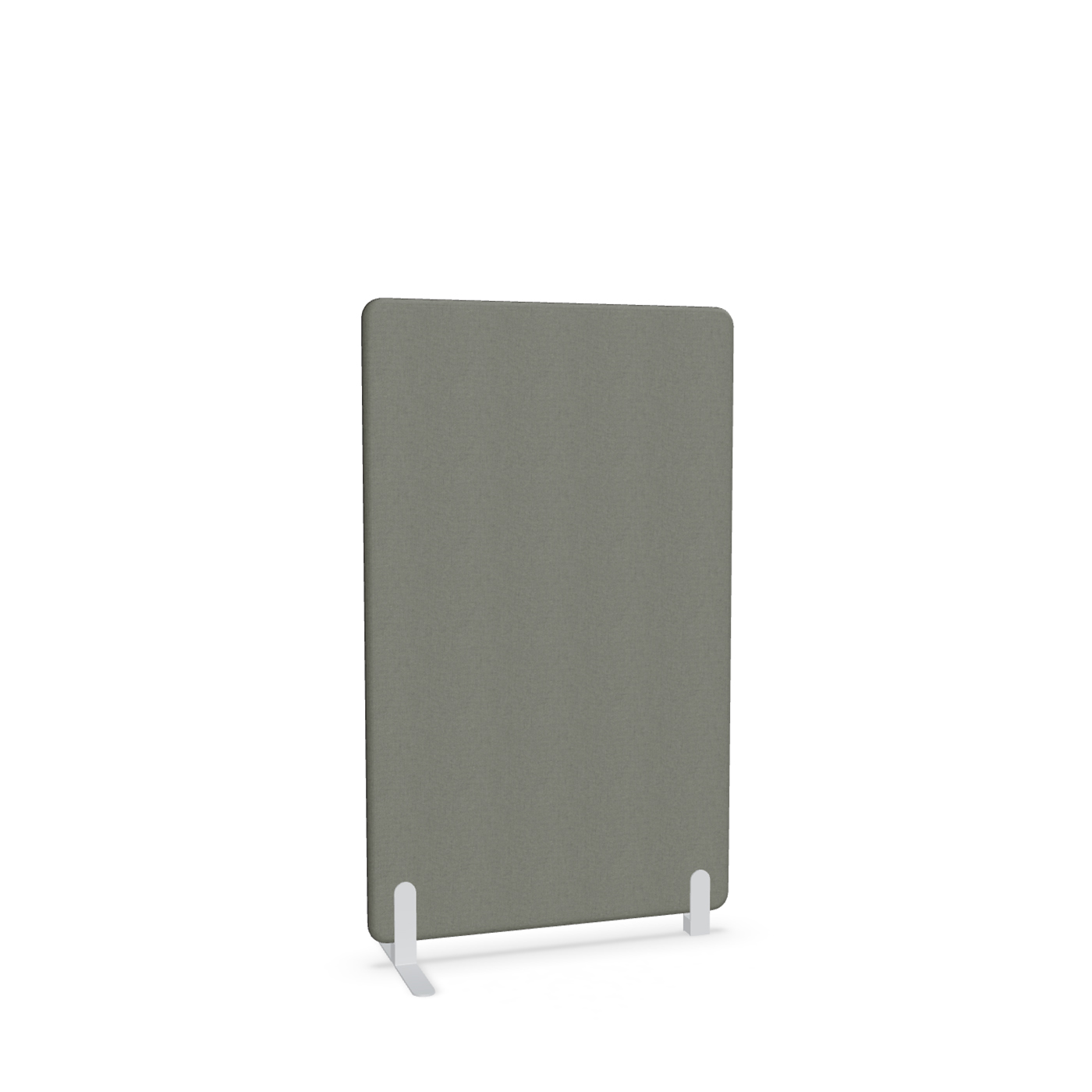 Image of Trennwand Mdd Sonic 90x145 cm, Freistehender Fuss und Distanzfuss, Anthrazit/Weiss, Neu