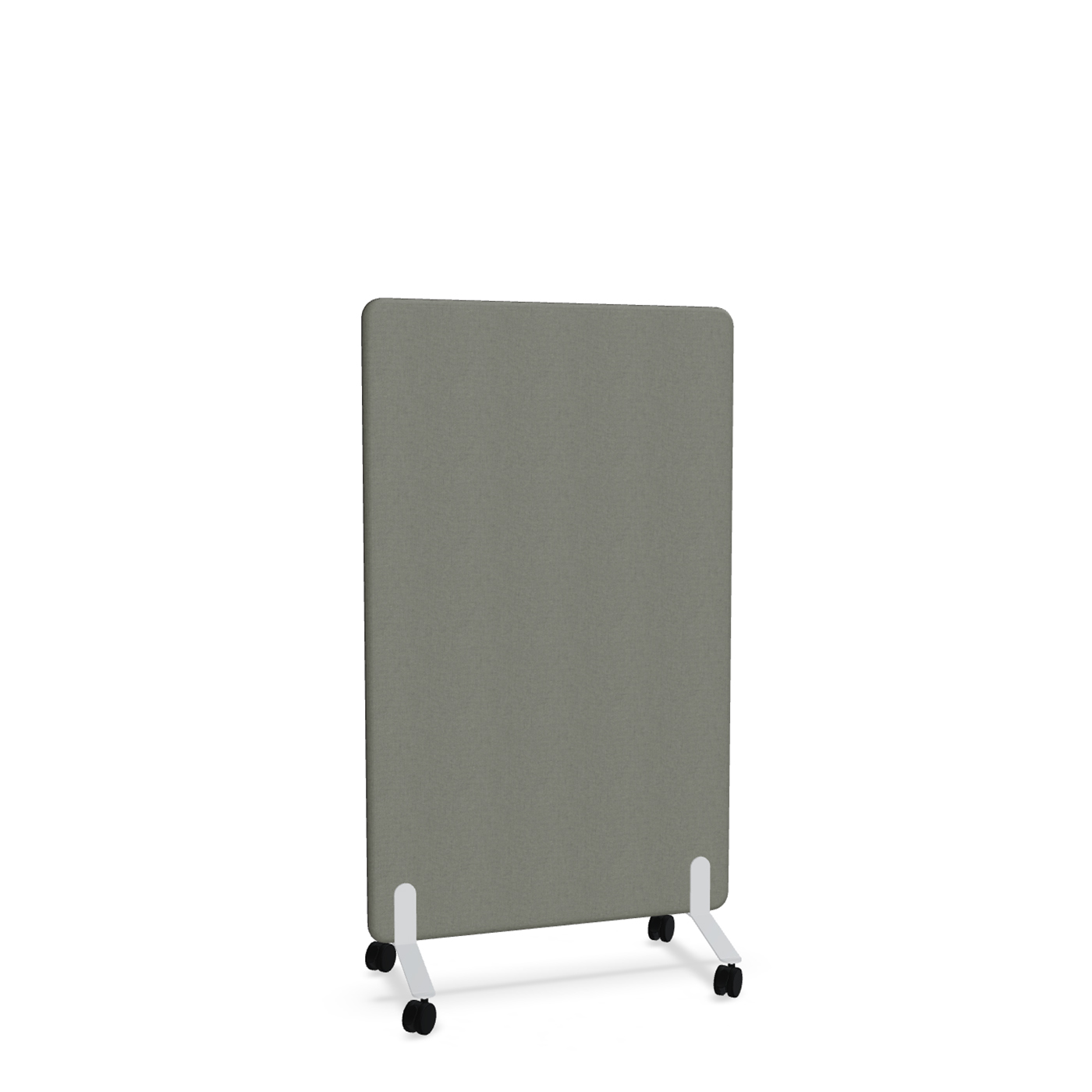 Image of Trennwand Mdd Sonic 90x145 cm, auf Rollen, Anthrazit/Weiss, Neu