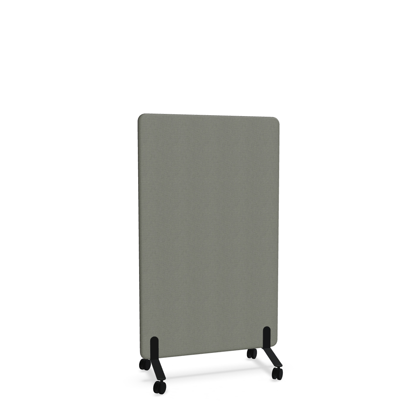 Image of Trennwand Mdd Sonic 90x145 cm, auf Rollen, Anthrazit/Schwarz, Neu