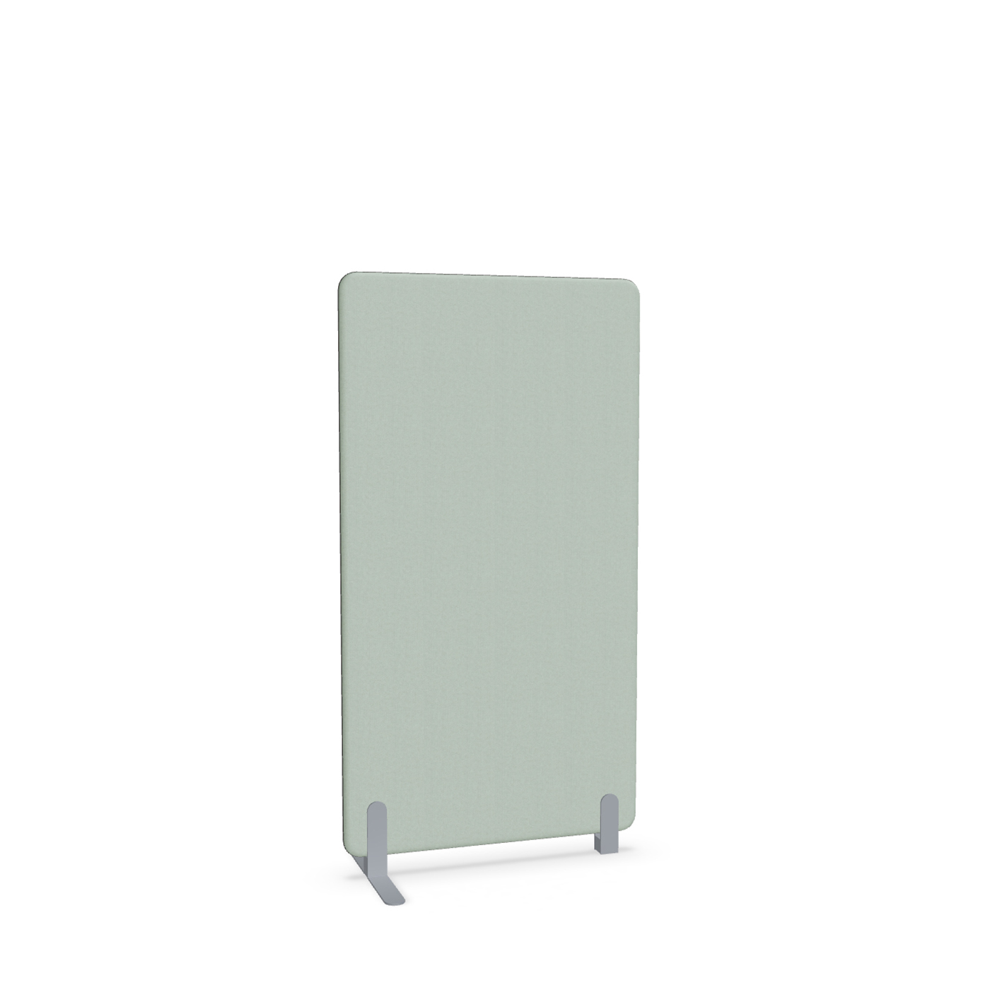 Image of Trennwand Mdd Sonic 80x145 cm, Freistehender Fuss und Distanzfuss, Grün/Silbergrau, Neu