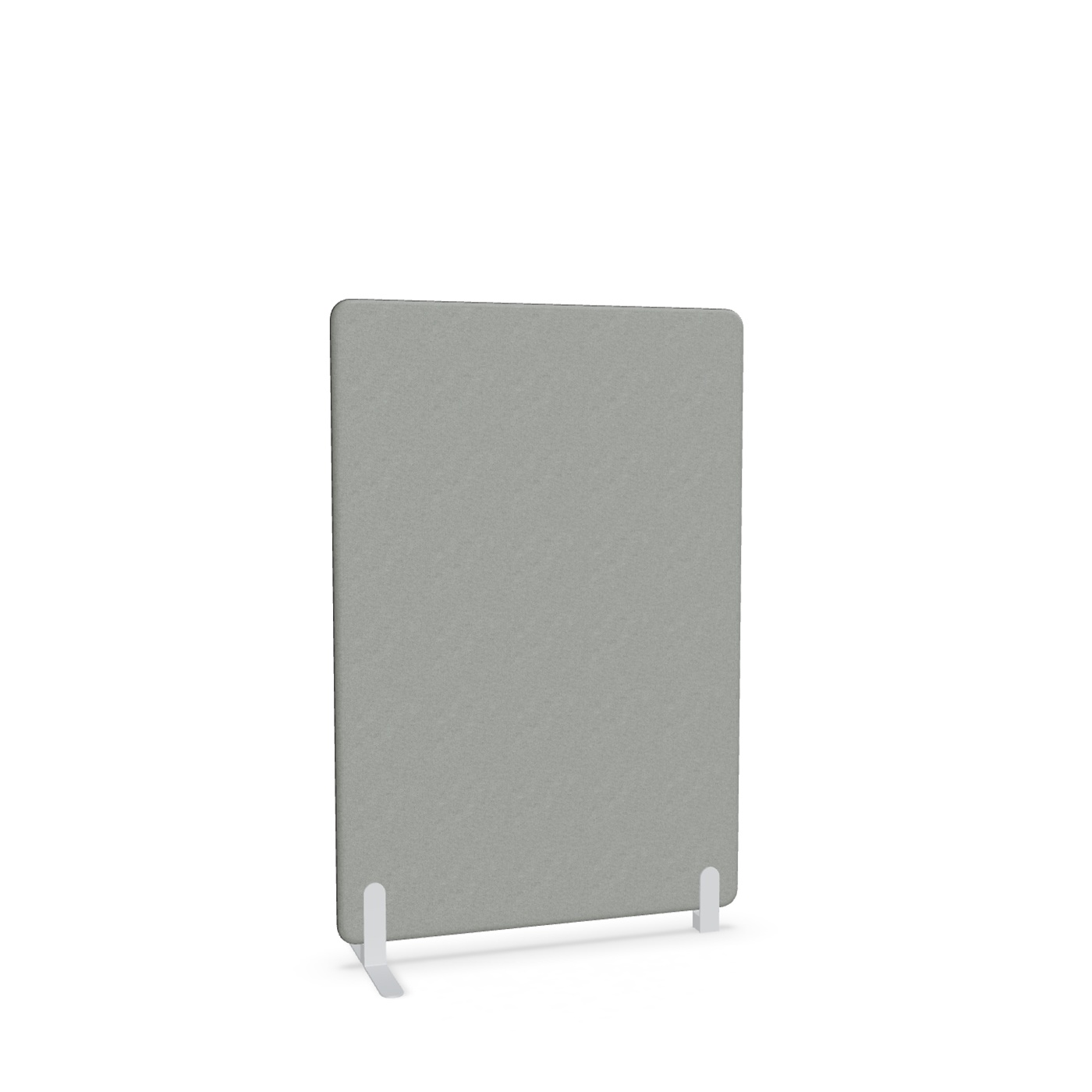 Image of Trennwand Mdd Sonic 100x145 cm, Freistehender Fuss und Distanzfuss, Grau/Weiss, Neu