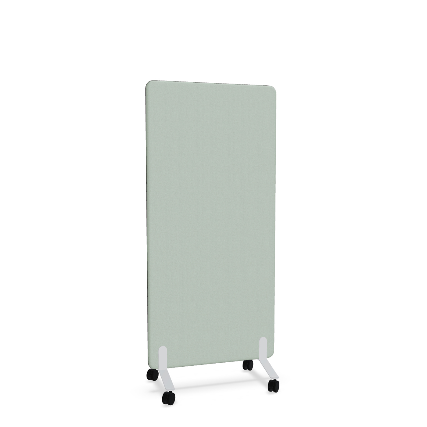 Image of Trennwand Mdd Sonic 80x165 cm, auf Rollen, Grün/Weiss, Neu