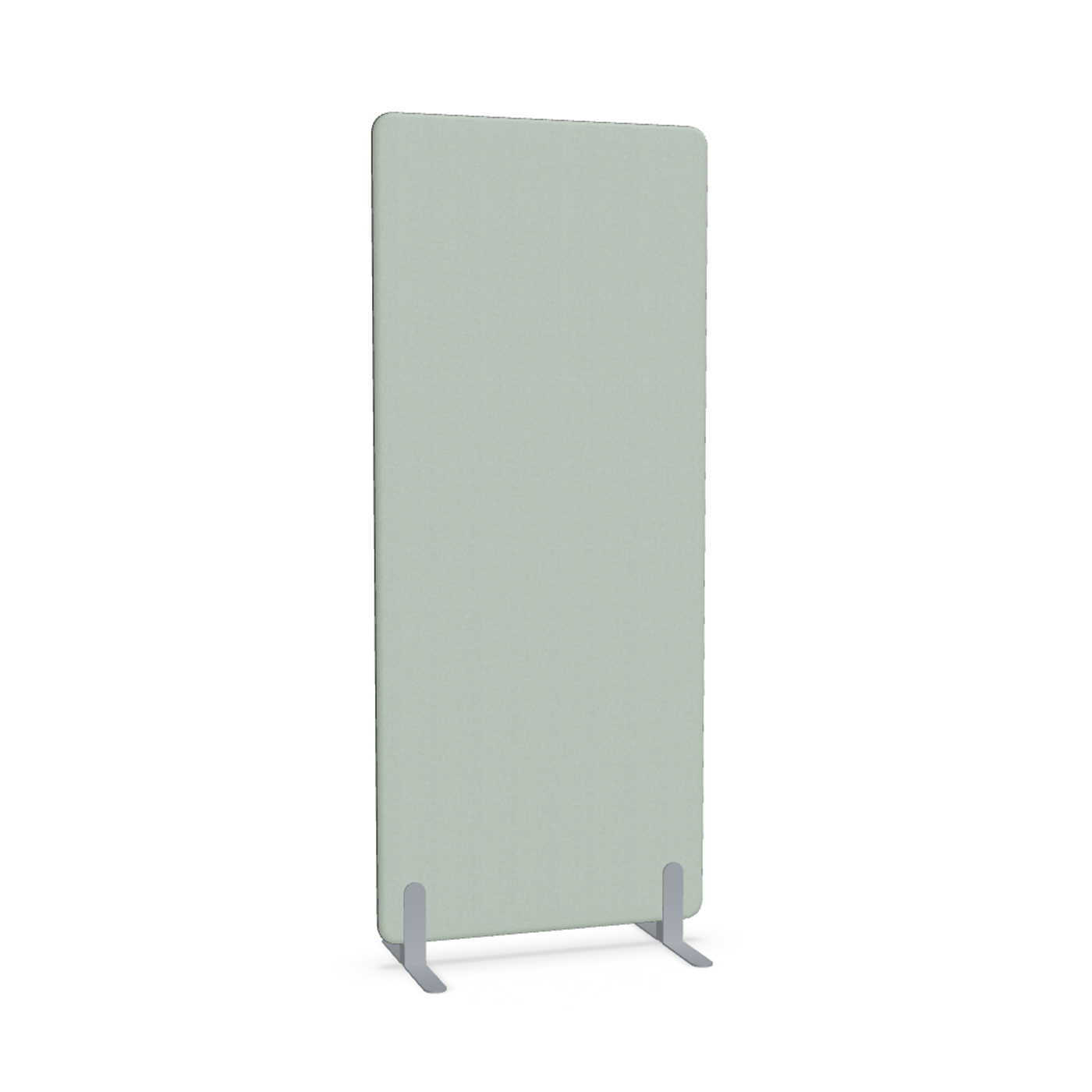 Image of Trennwand Mdd Sonic 80x185 cm, Freistehende Füsse, Grün/Silbergrau, Neu