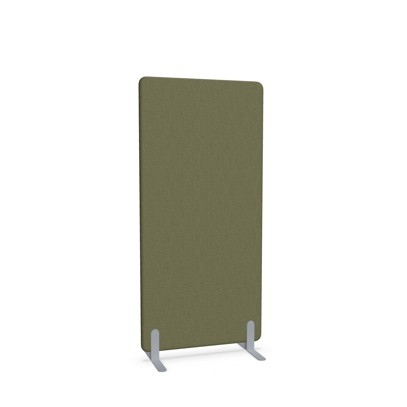 Image of Trennwand Mdd Sonic 80x165 cm, Freistehende Füsse, Olivgrün/Silbergrau, Neu