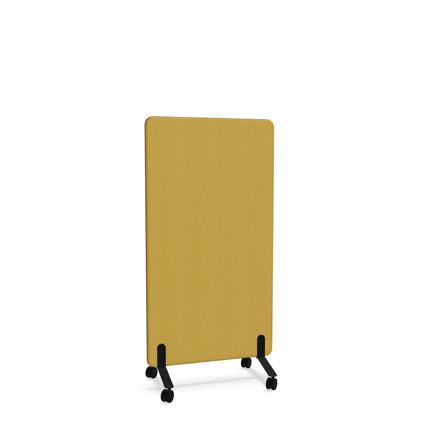 Image of Trennwand Mdd Sonic 80x145 cm, auf Rollen, Gelb/Schwarz, Neu