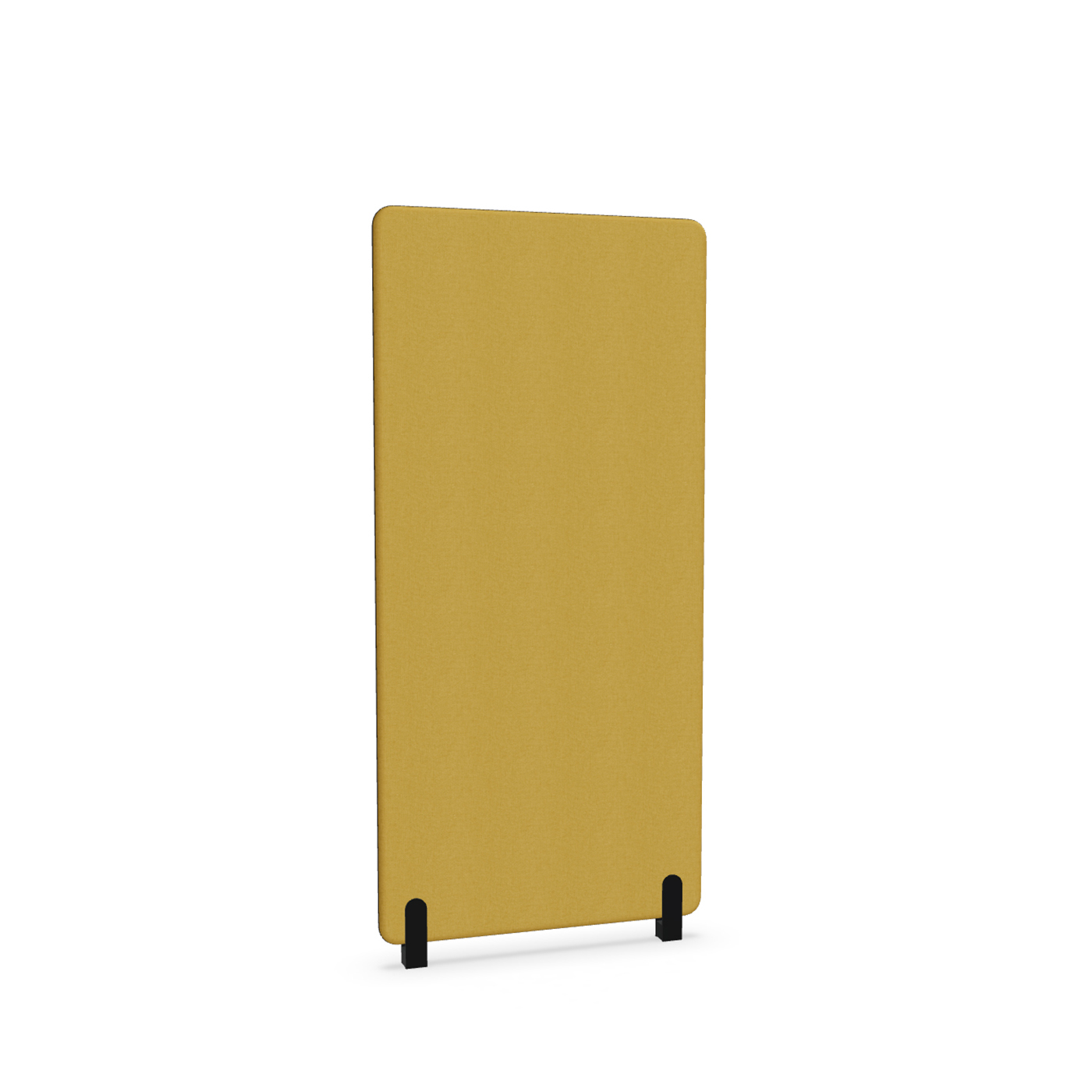 Image of Trennwand Mdd Sonic 80x165 cm, Distanzfüsse, Gelb/Schwarz, Neu