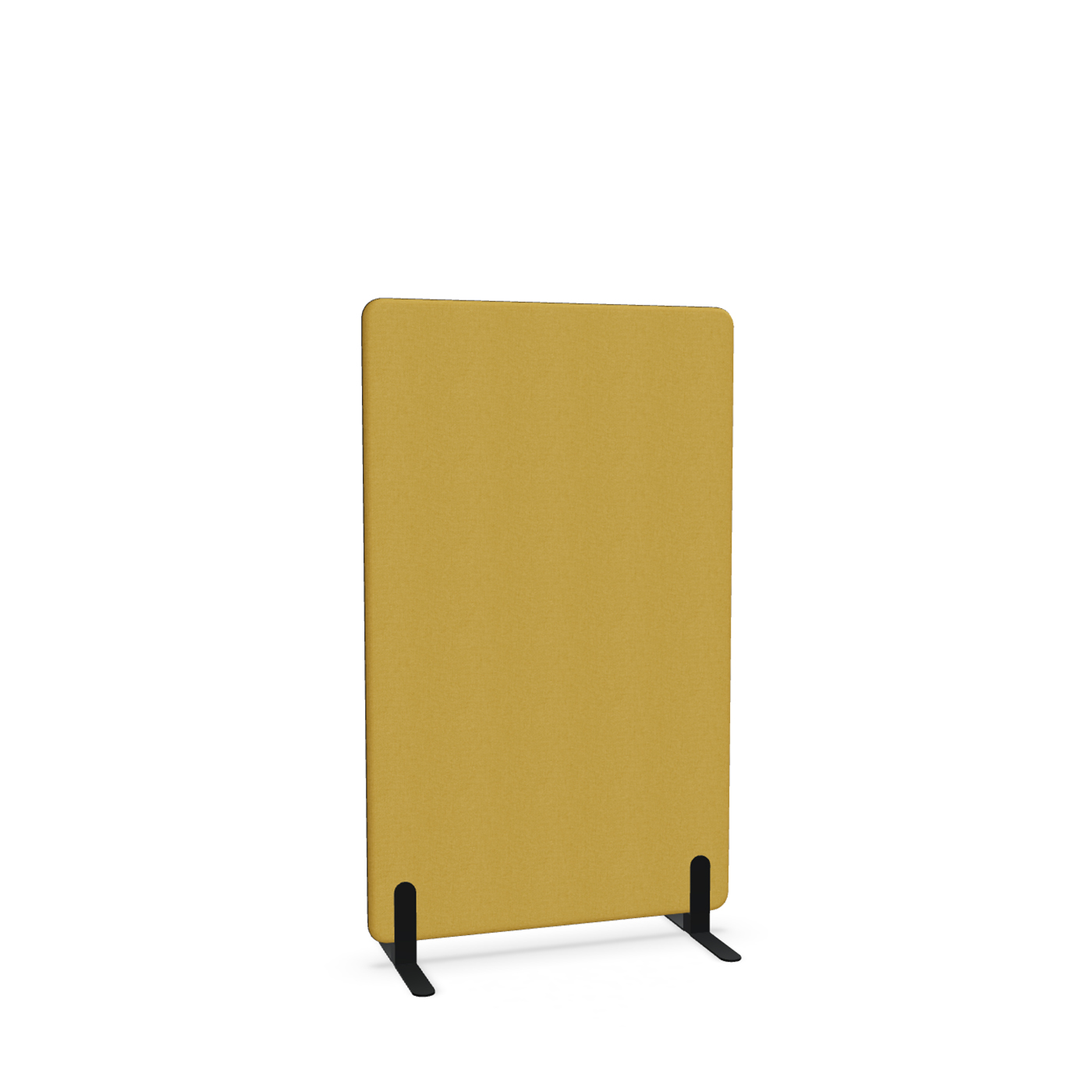 Image of Trennwand Mdd Sonic 90x145 cm, Freistehende Füsse, Gelb/Schwarz, Neu