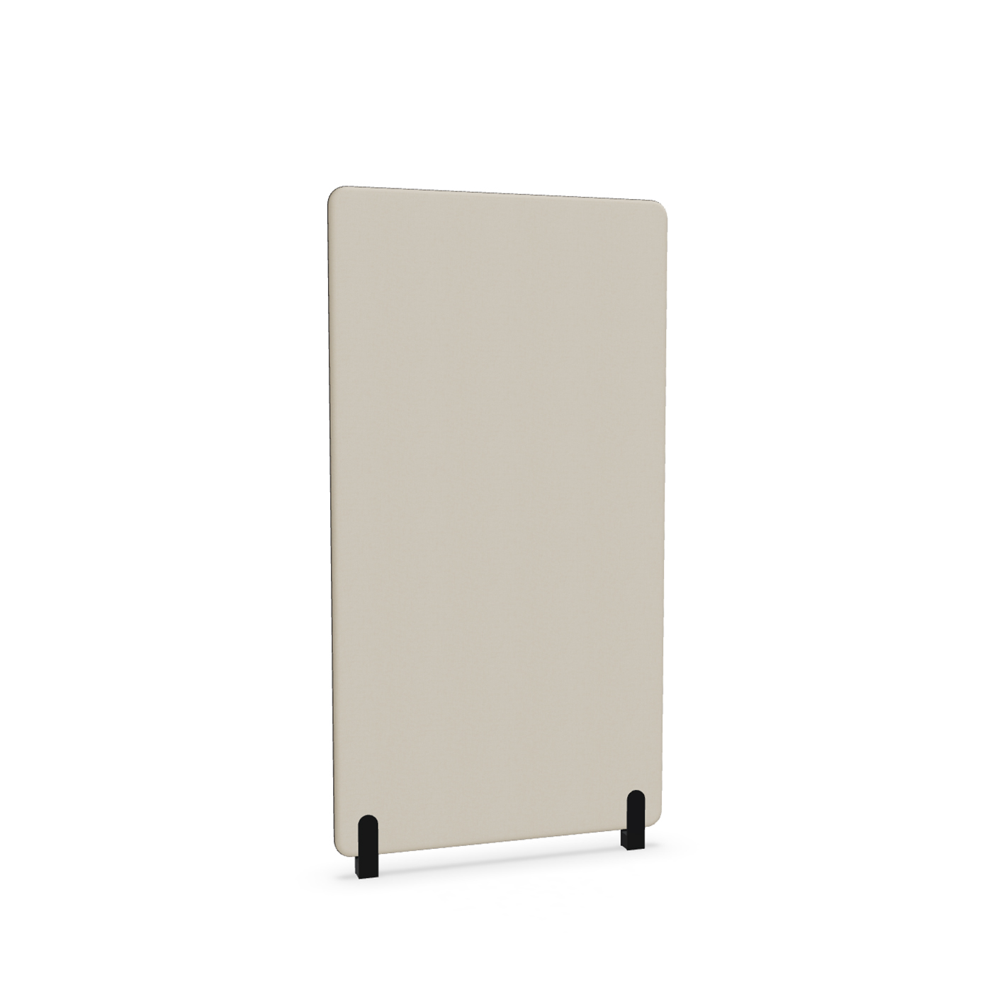 Image of Trennwand Mdd Sonic 90x165 cm, Distanzfüsse, Beige/Schwarz, Neu