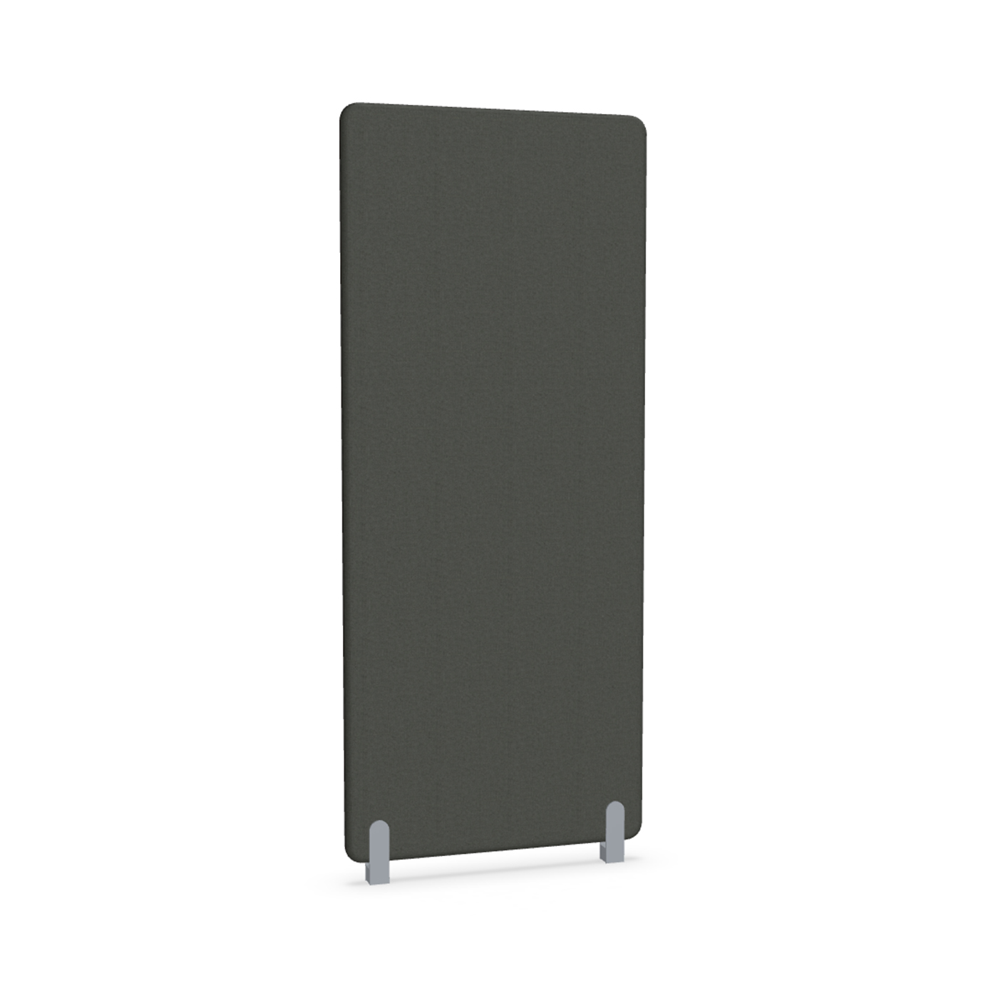 Image of Trennwand Mdd Sonic 80x185 cm, Distanzfüsse, Schwarz/Silbergrau, Neu