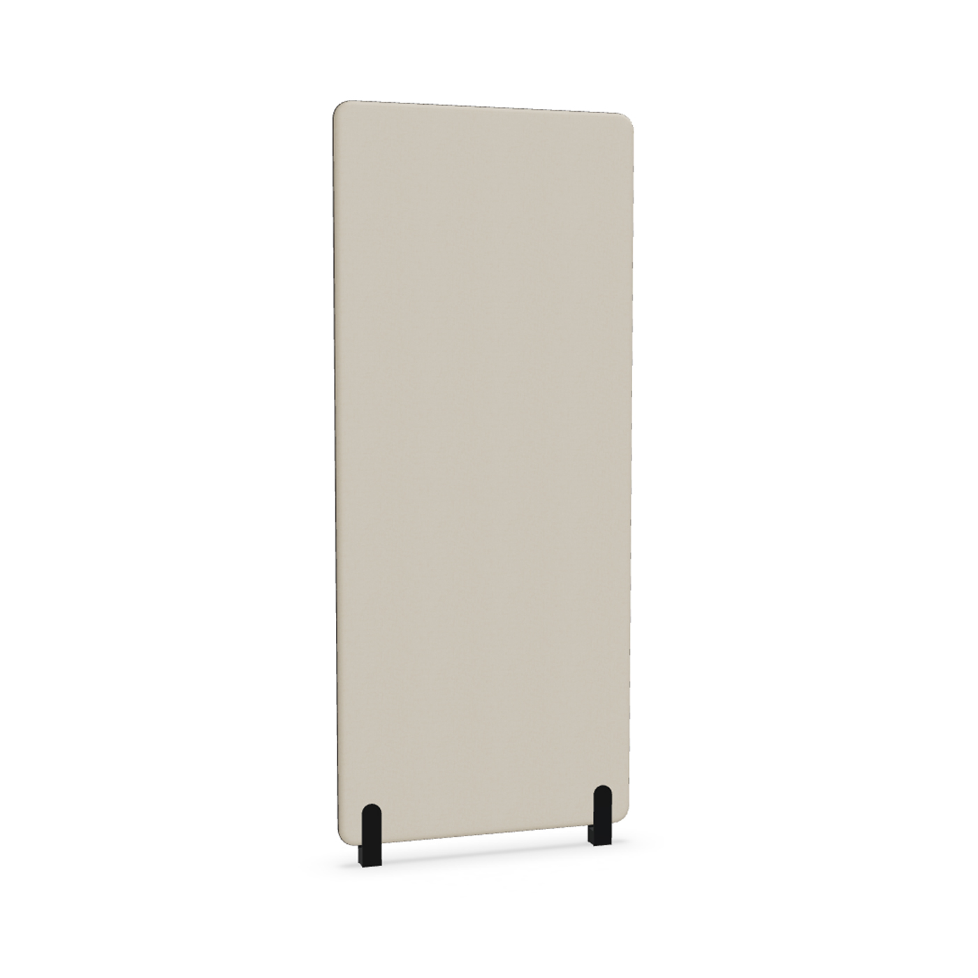 Image of Trennwand Mdd Sonic 80x185 cm, Distanzfüsse, Beige/Schwarz, Neu