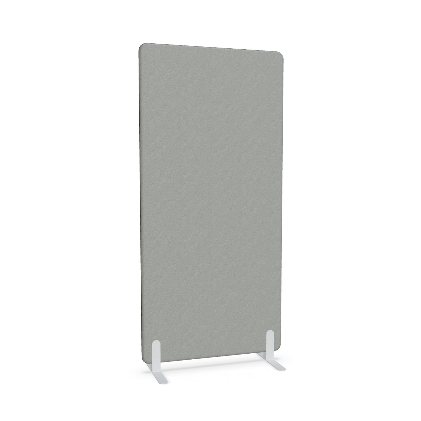 Image of Trennwand Mdd Sonic 90x185 cm, Freistehende Füsse, Grau/Weiss, Neu