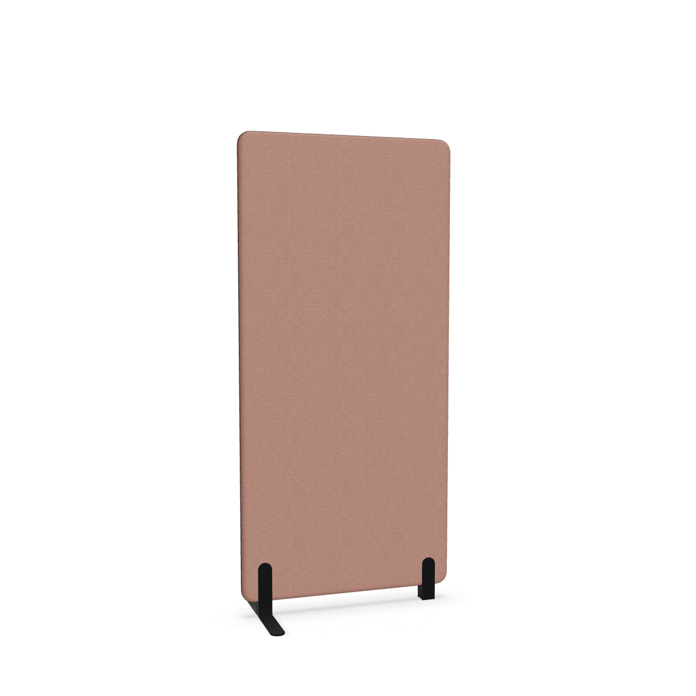 Image of Trennwand Mdd Sonic 80x165 cm, Freistehender Fuss und Distanzfuss, Rosa/Schwarz, Neu