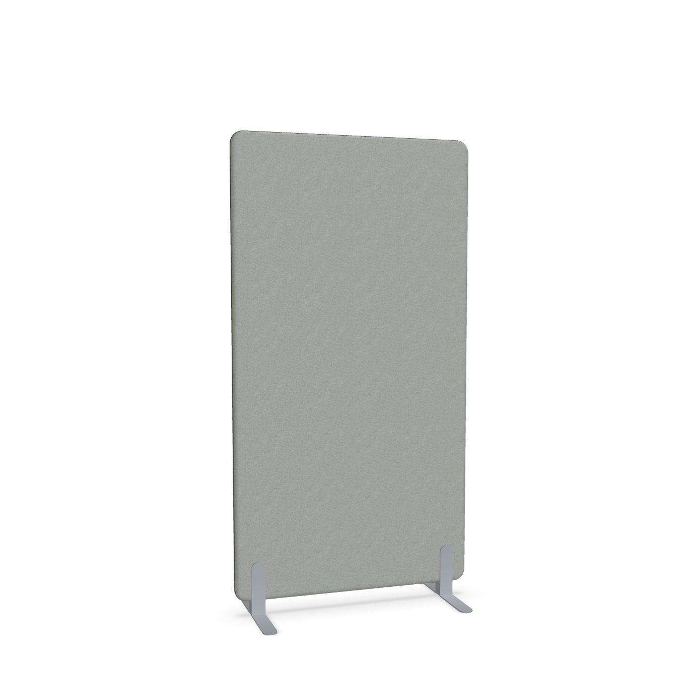 Image of Trennwand Mdd Sonic 90x165 cm, Freistehende Füsse, Grau/Silbergrau, Neu