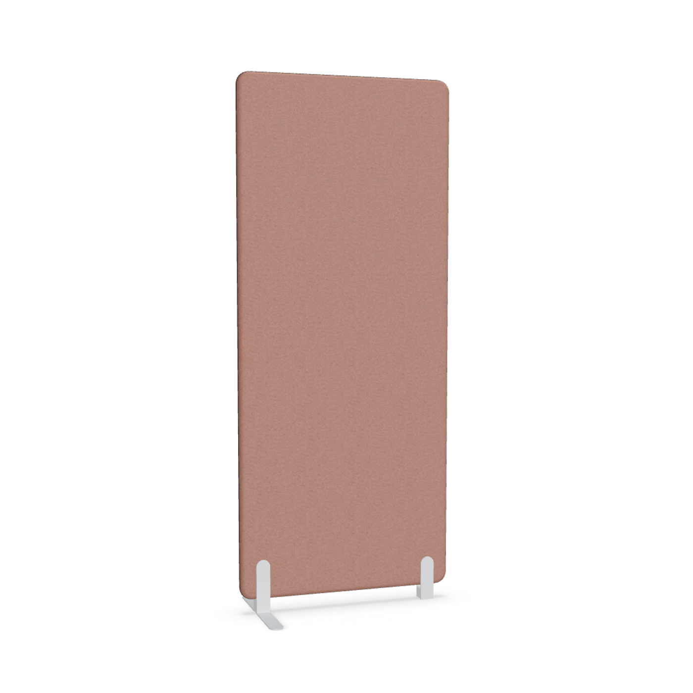 Image of Trennwand Mdd Sonic 80x185 cm, Freistehender Fuss und Distanzfuss, Rosa/Weiss, Neu