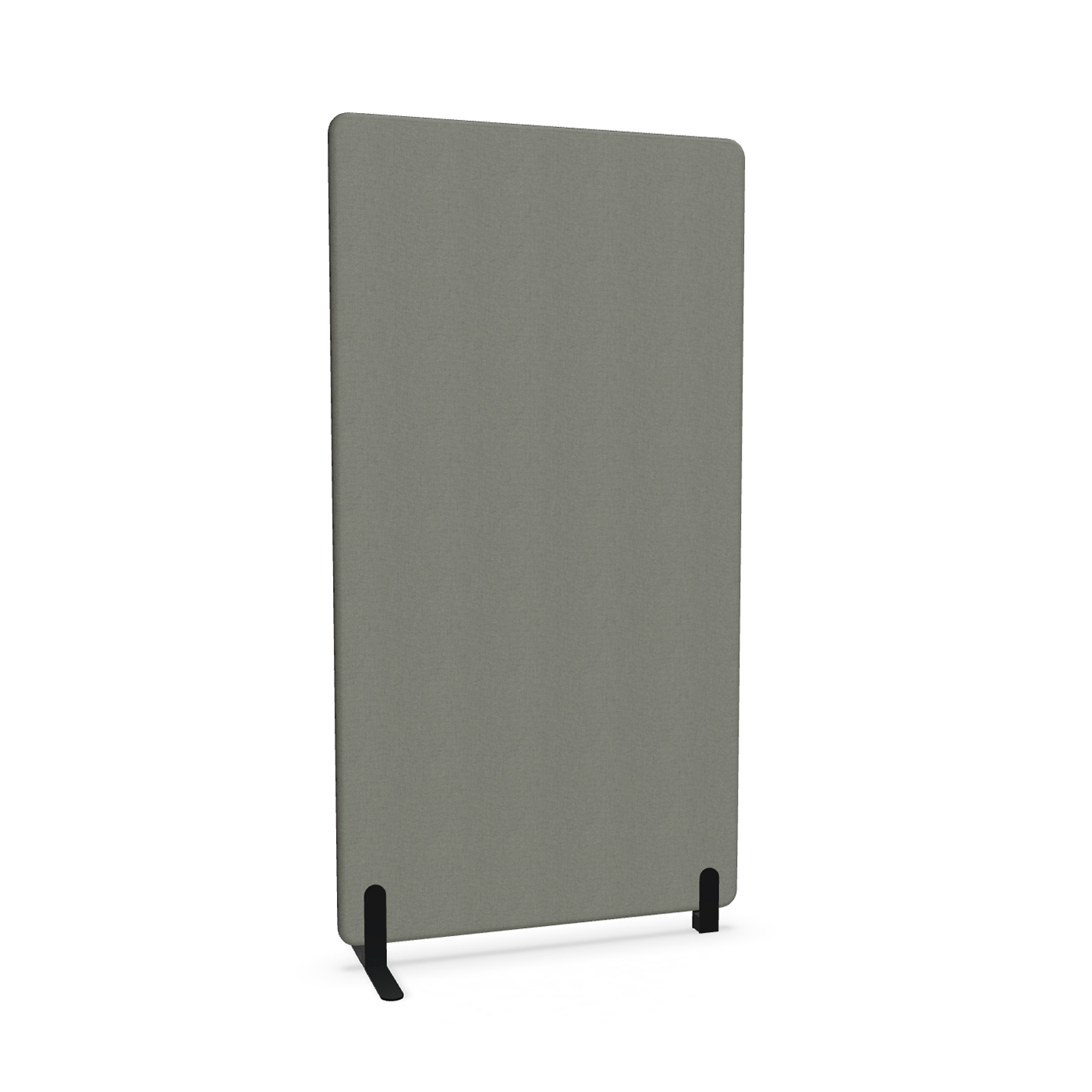 Image of Trennwand Mdd Sonic 100x185 cm, Freistehender Fuss und Distanzfuss, Anthrazit/Schwarz, Neu