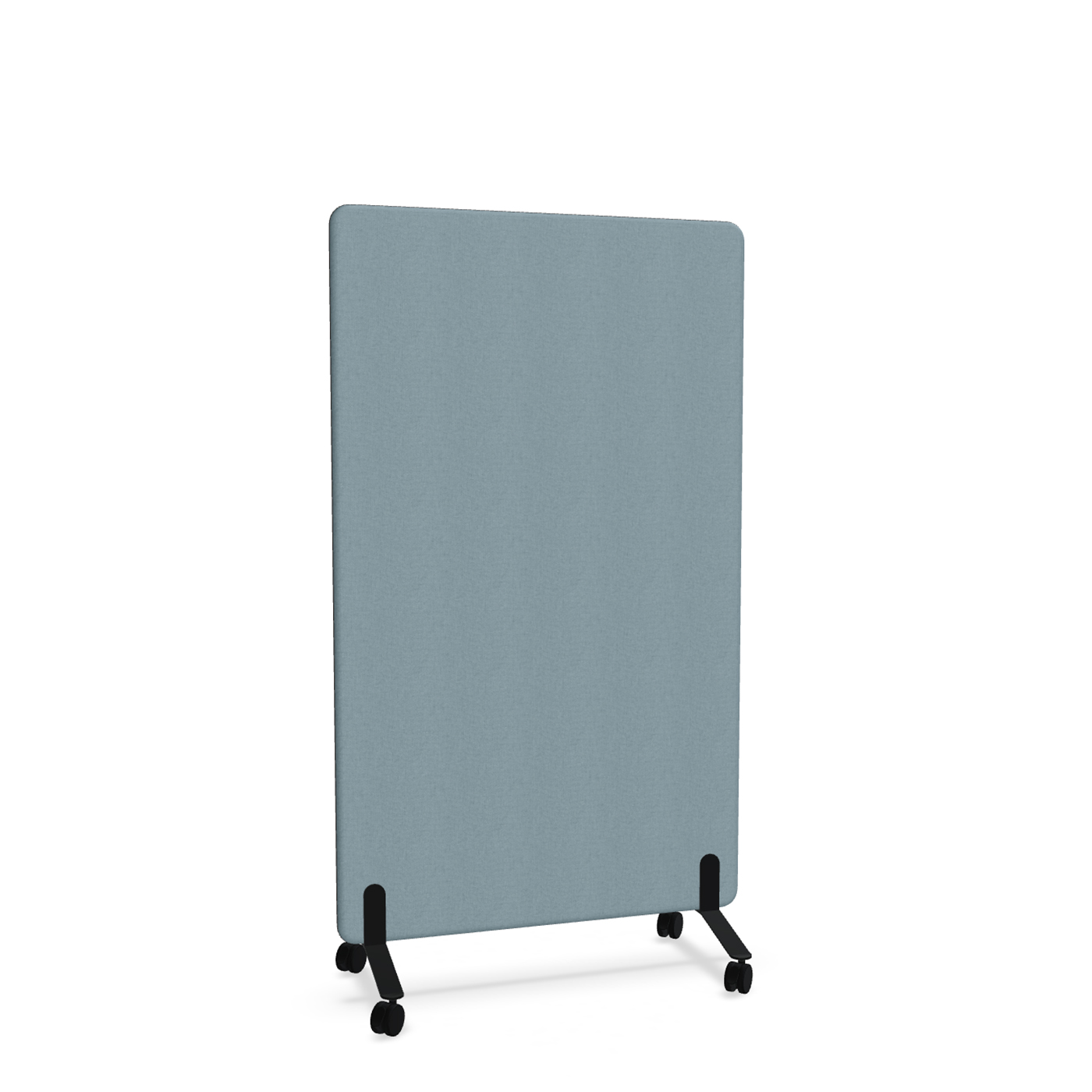 Image of Trennwand Mdd Sonic 100x165 cm, auf Rollen, Blau/Schwarz, Neu