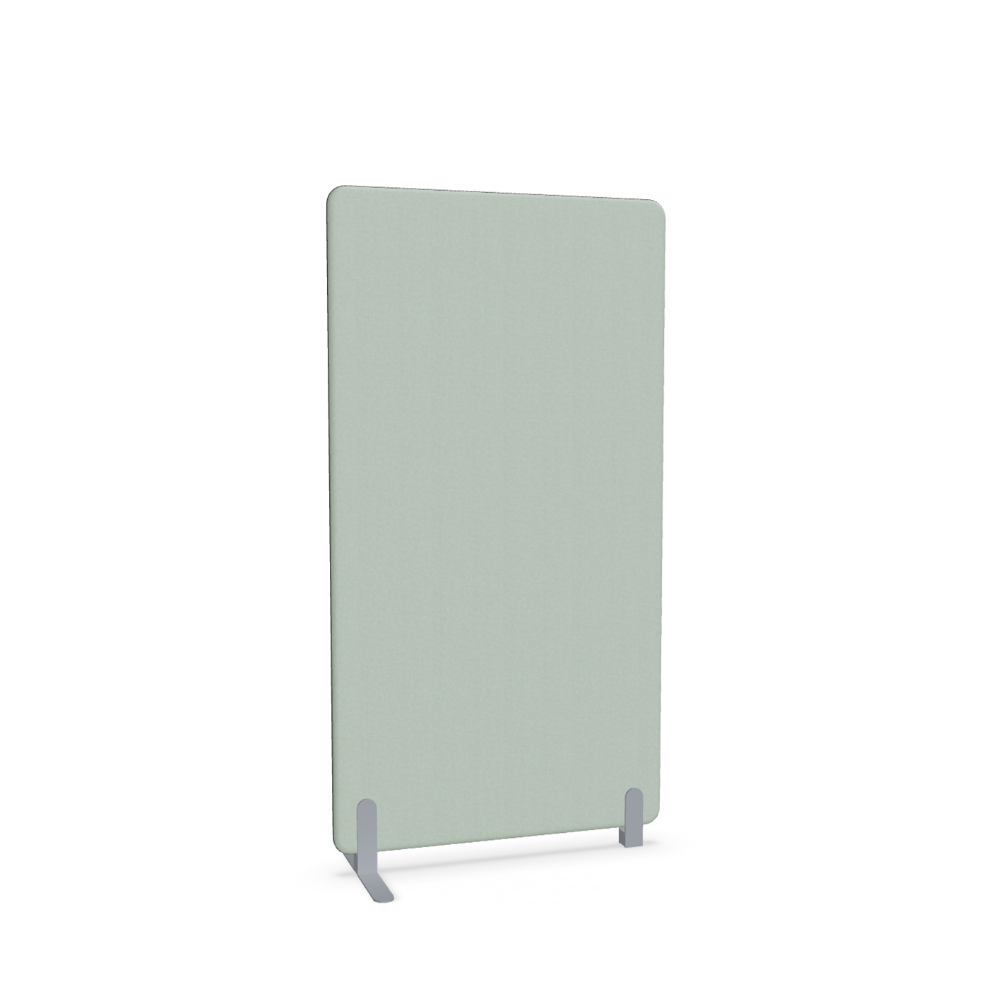 Image of Trennwand Mdd Sonic 90x165 cm, Freistehender Fuss und Distanzfuss, Grün/Silbergrau, Neu