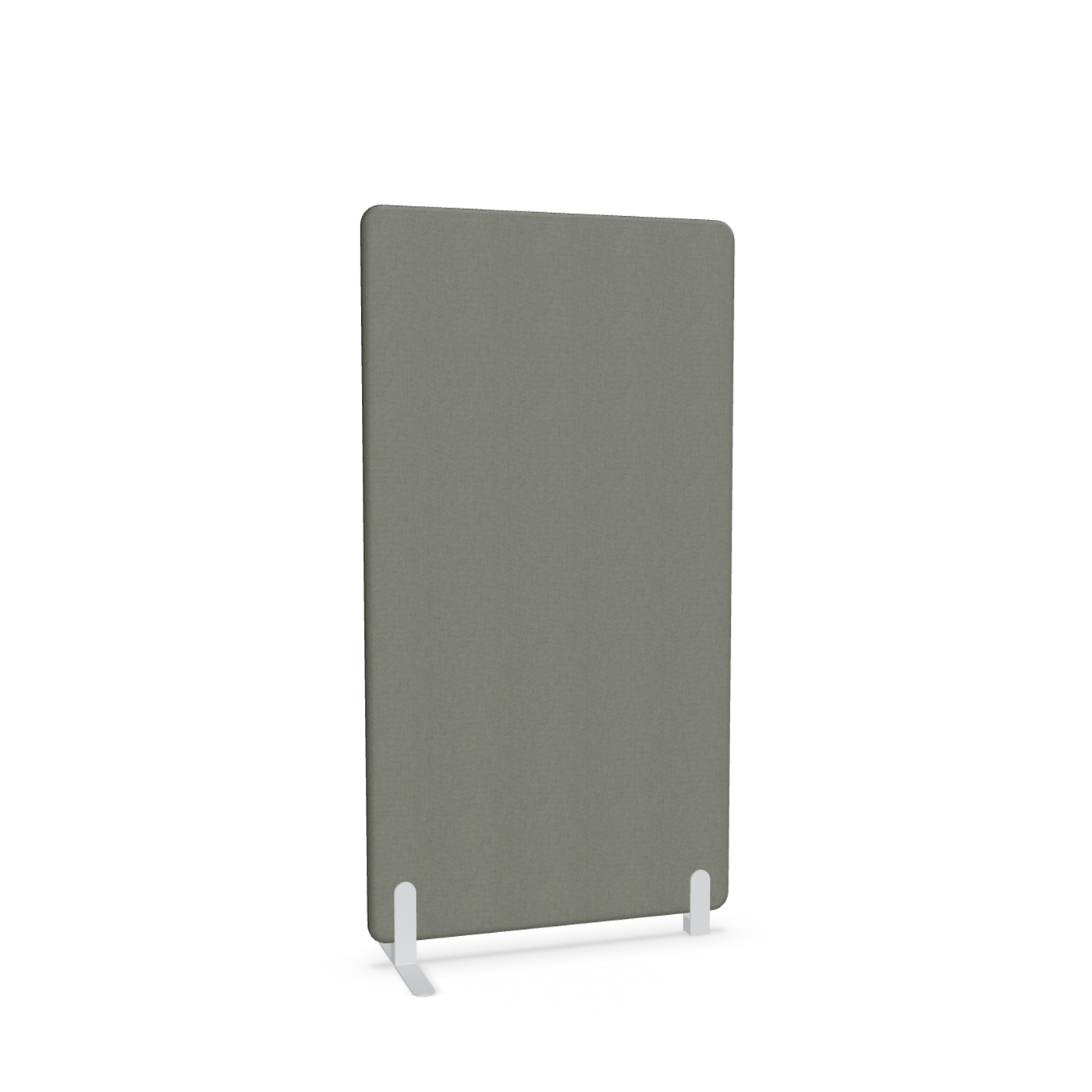 Image of Trennwand Mdd Sonic 90x165 cm, Freistehender Fuss und Distanzfuss, Anthrazit/Weiss, Neu