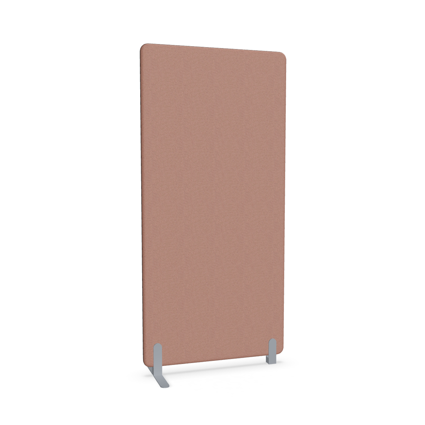 Image of Trennwand Mdd Sonic 90x185 cm, Freistehender Fuss und Distanzfuss, Rosa/Silbergrau, Neu