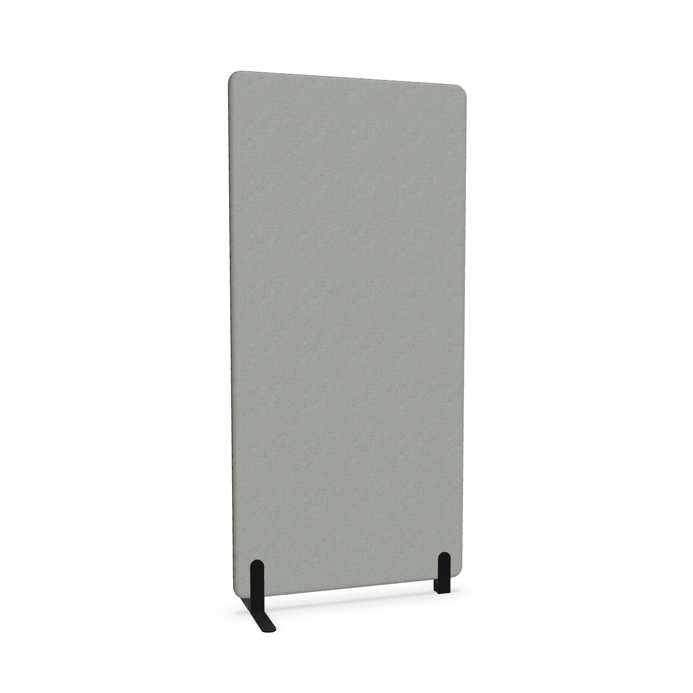 Image of Trennwand Mdd Sonic 90x185 cm, Freistehender Fuss und Distanzfuss, Grau/Schwarz, Neu