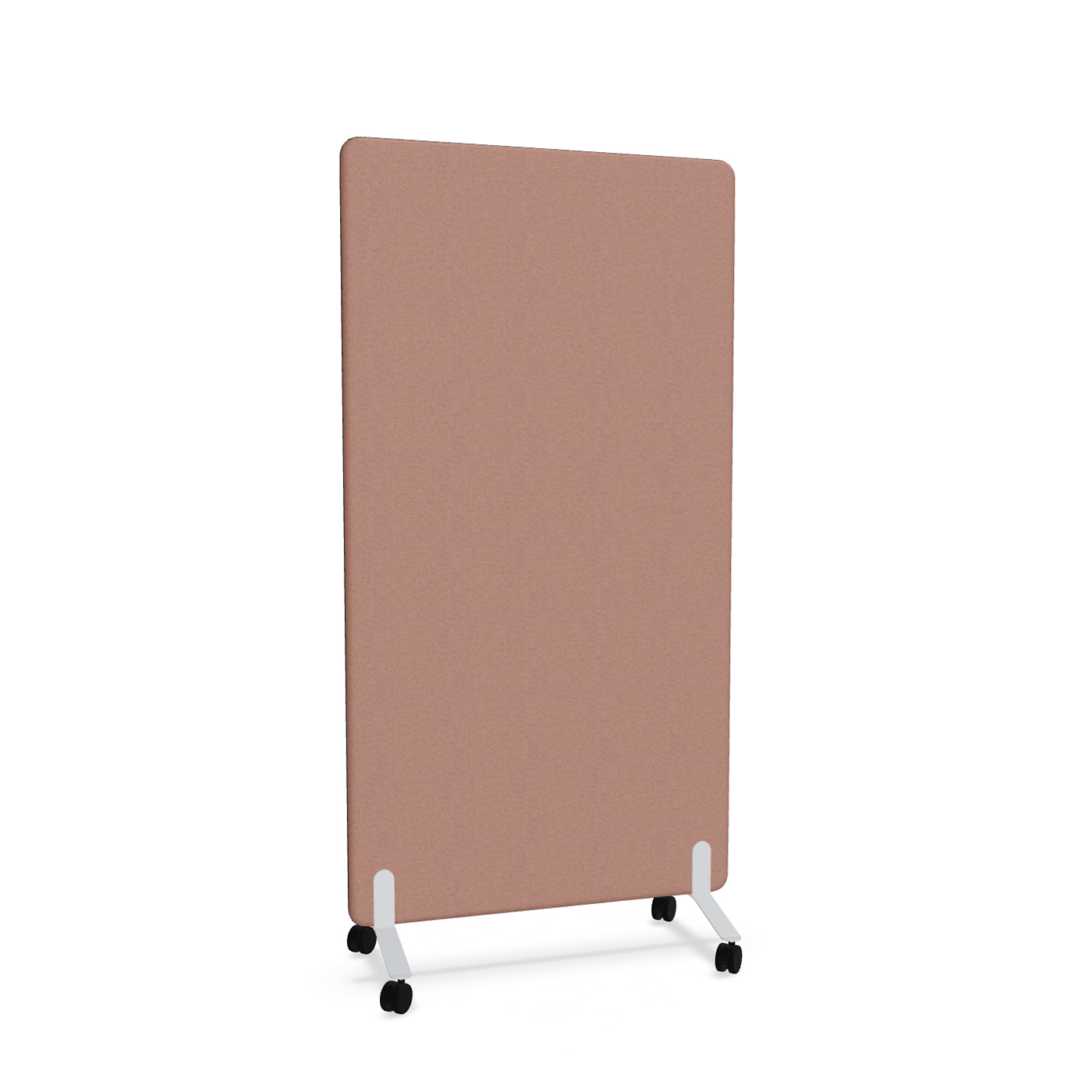 Image of Trennwand Mdd Sonic 100x185 cm, auf Rollen, Rosa/Weiss, Neu